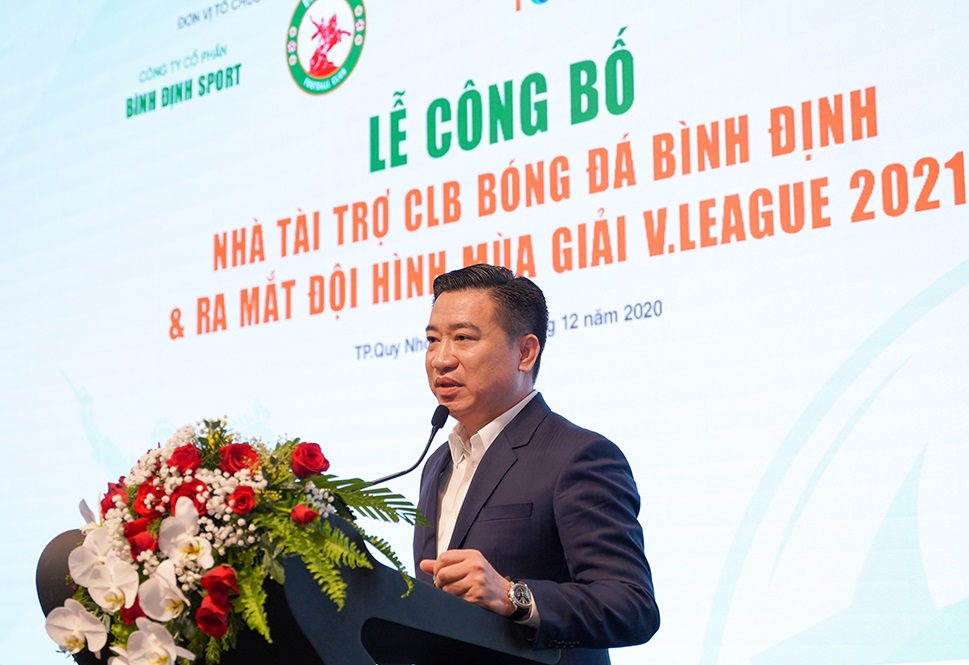 Chủ tịch Nguyễn Đình Trung chia sẻ những tâm tư và tình cảm của mình dành cho bóng đá tỉnh Bình Định
