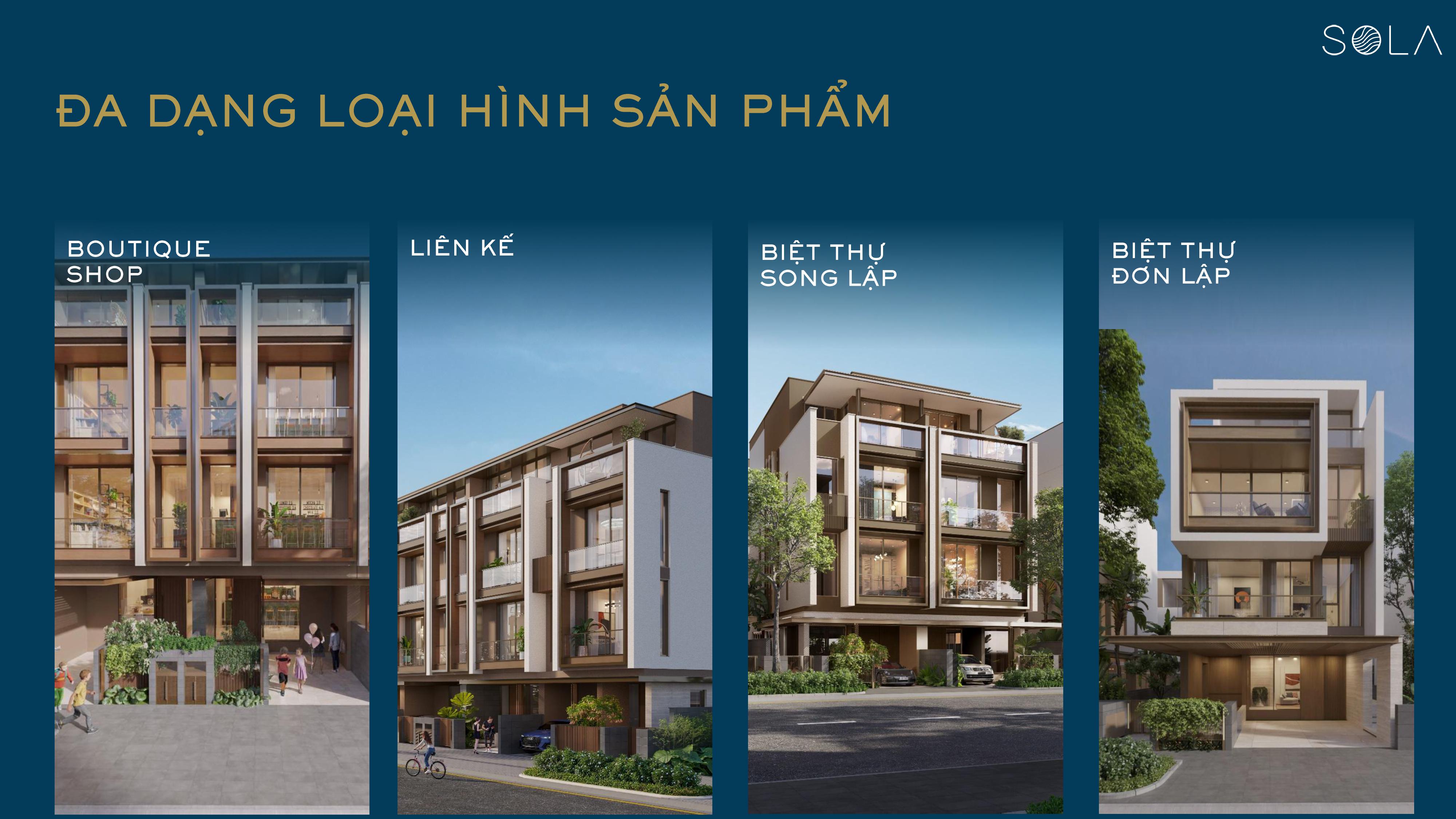 Các loại hình sản phẩm tại Bán Đảo SOLA