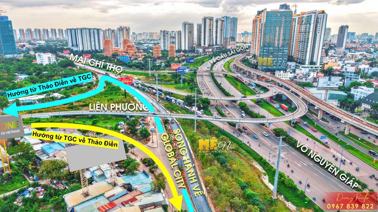 Liên Phường thông xe rút ngắn thời gian đi từ The Global City về Thảo Điền, Quận 1