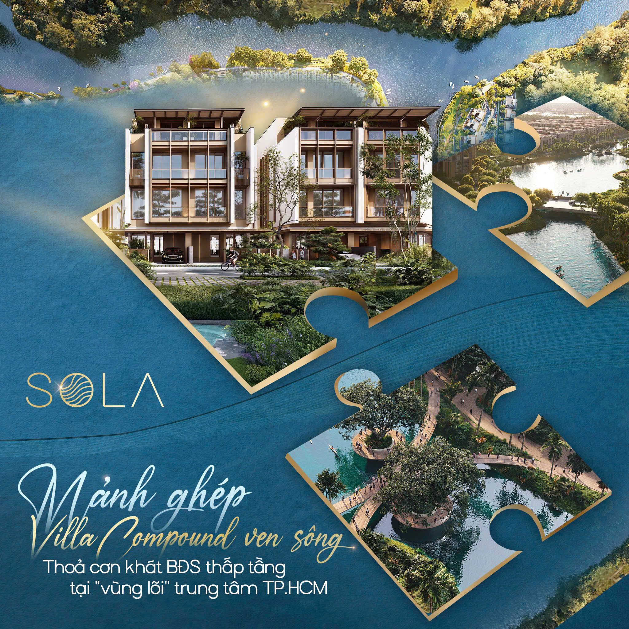 Sola Mảnh ghép Villa Coumpound Ven Sông