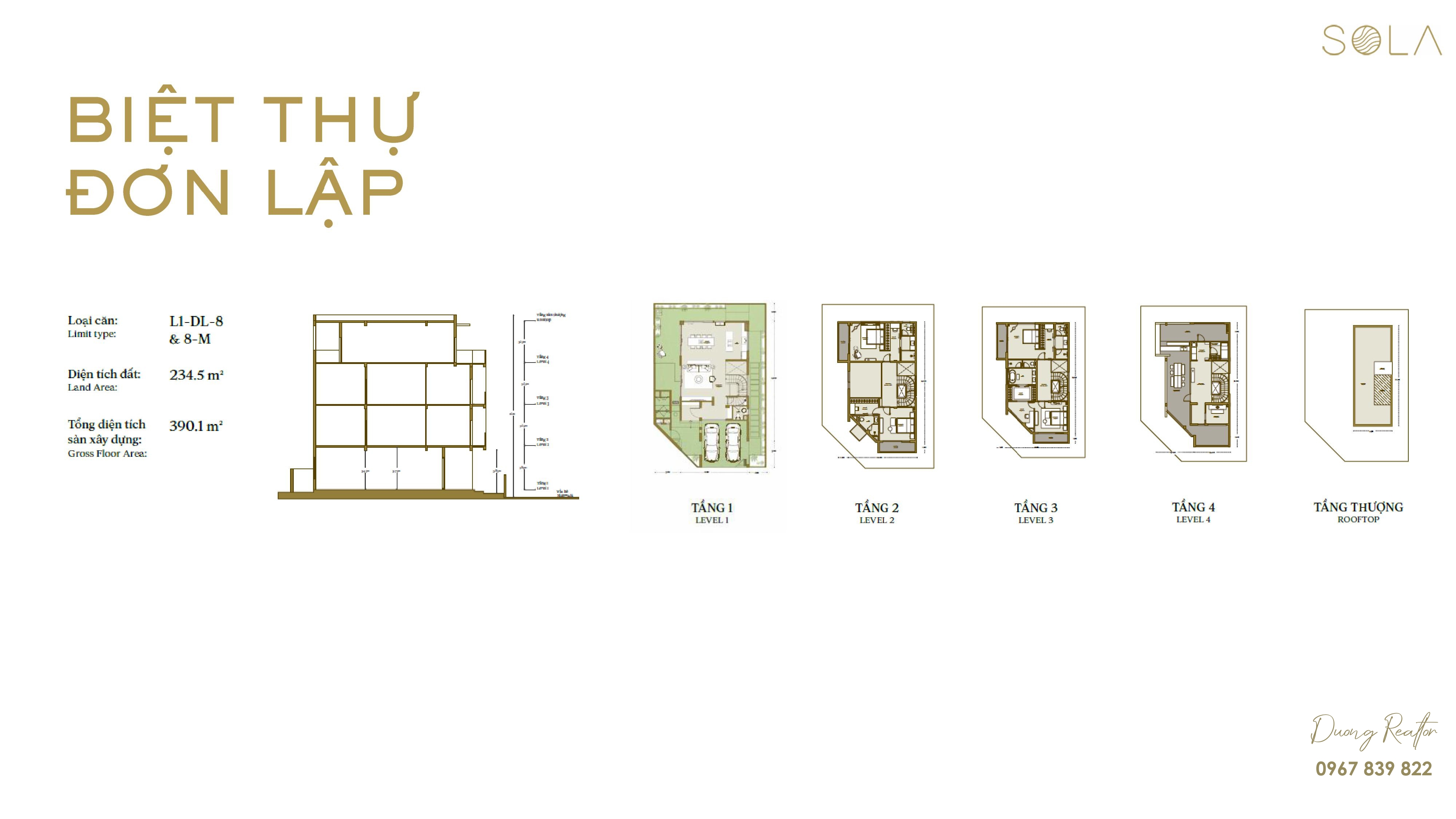 Thiết kế biệt thự đơn lập SOLA