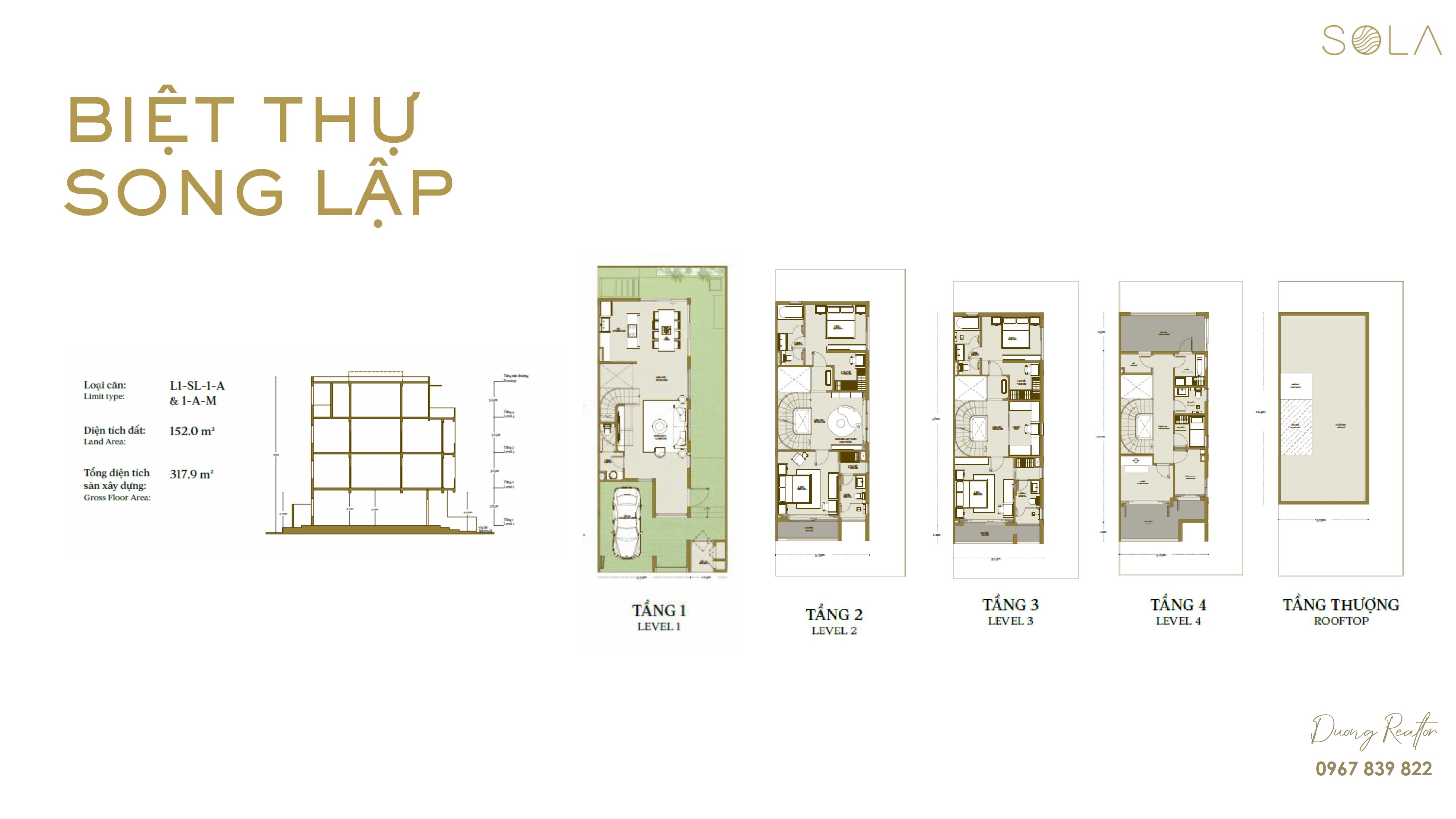 Thiết kế biệt thự Song Lập SOLA