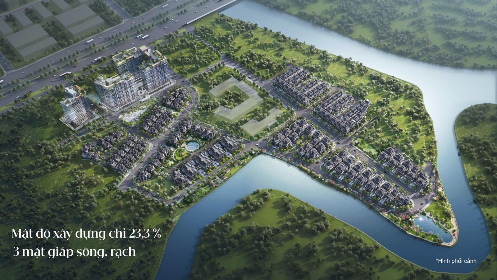 Mật độ Gladia Khang Điền chỉ 23,3%