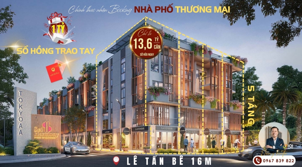 Nhà phố Sei Harmony Mặt Tiền Lê Tấn Bê Bình Tân