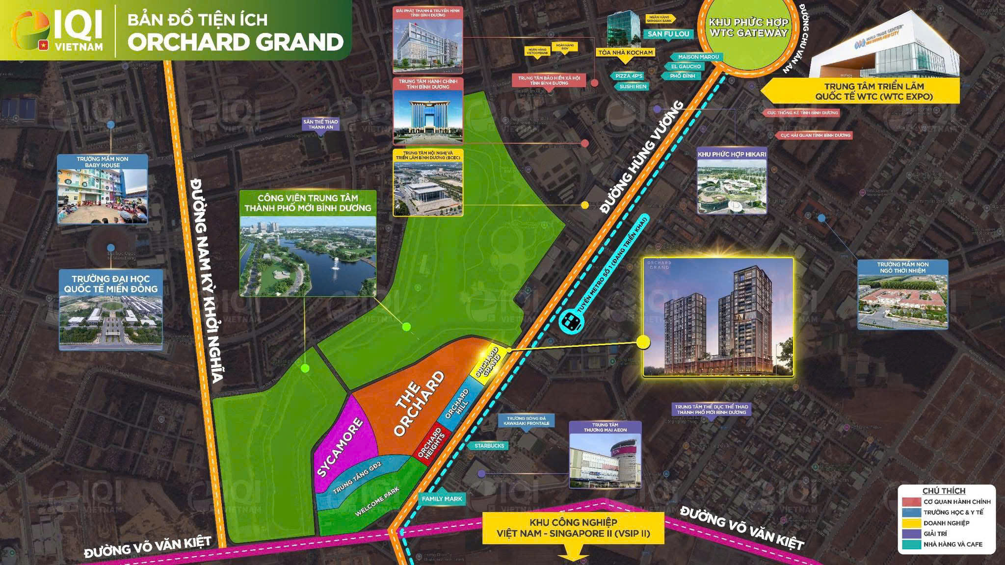 Bản đồ tiện ích The Orchard Capitaland