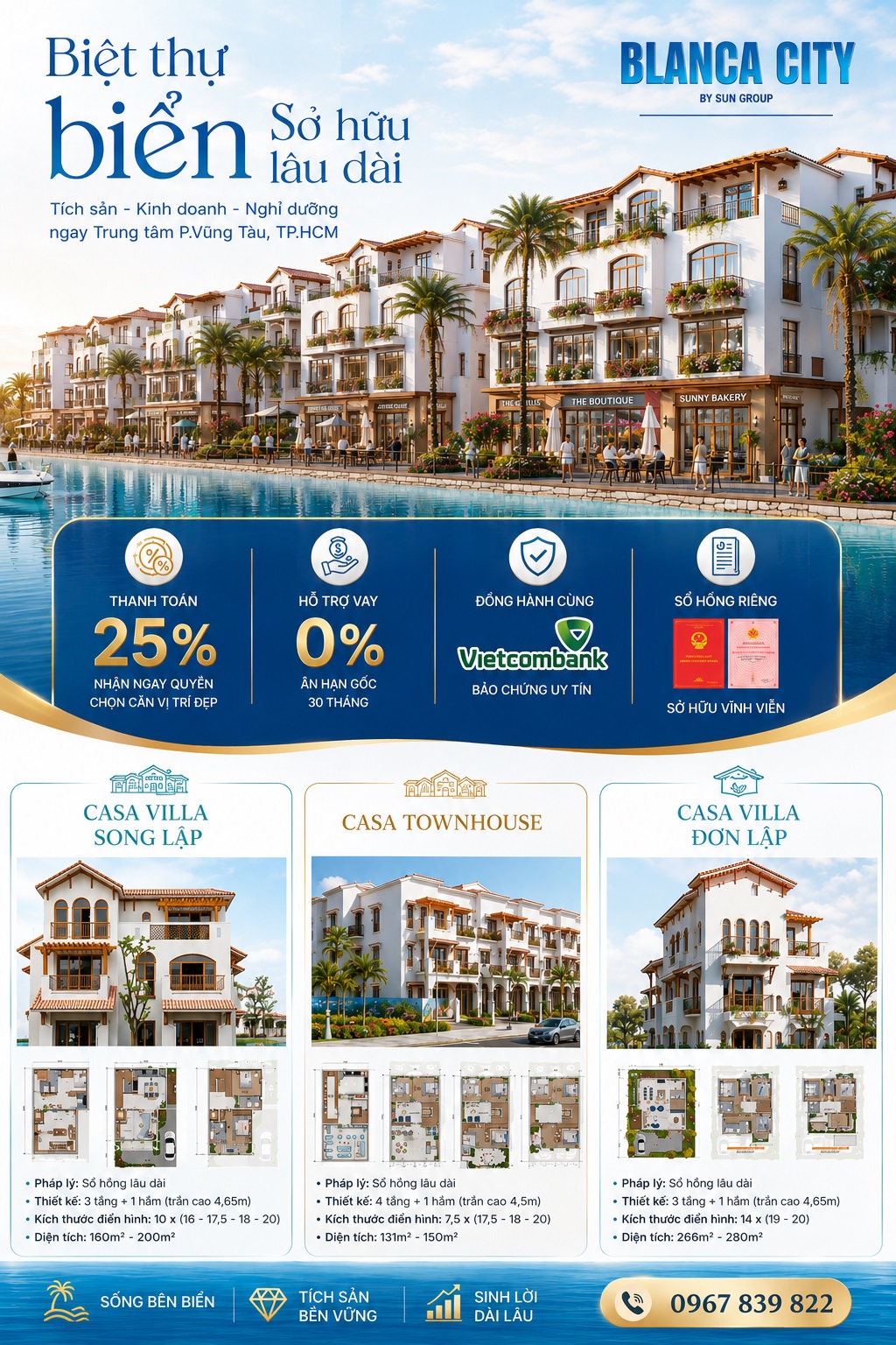 Nhà phố biệt thự Blanca City Vũng Tàu