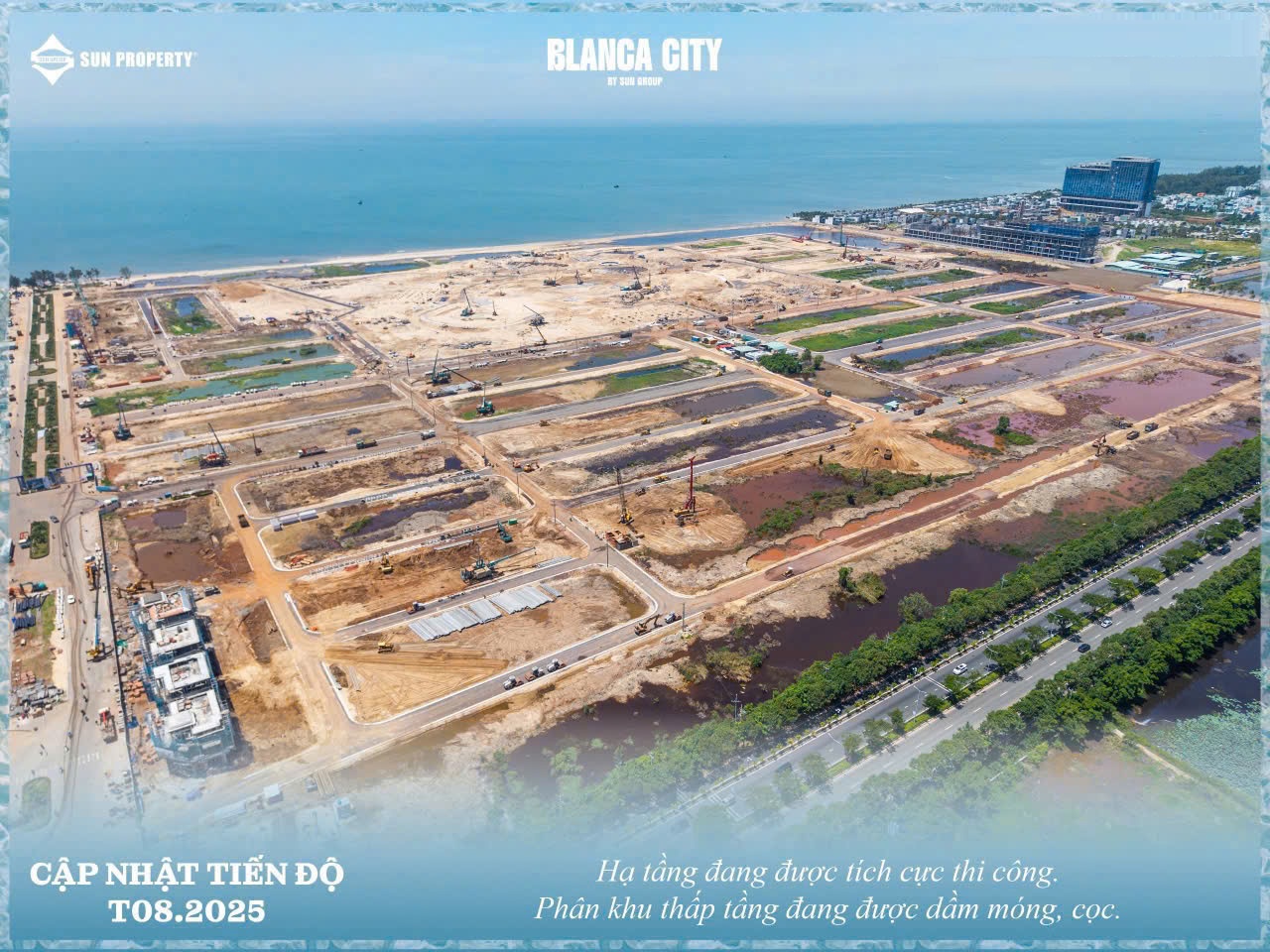 Tiến độ Blanca City tháng 8 2025