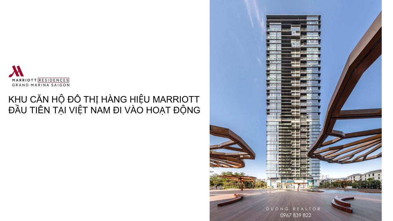 Dự án Marriott Residences đầu tiên Việt Nam đi vào hoạt động