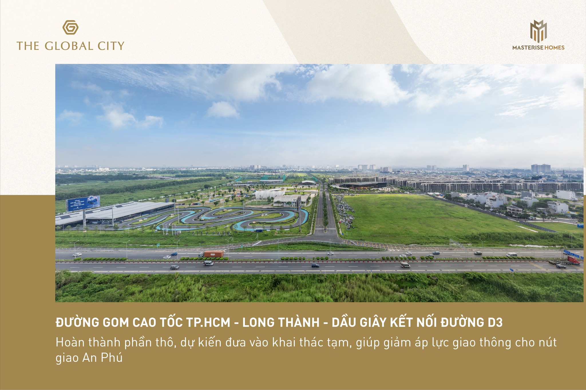 Hoàn thành đường GOM kết nối cao tốc Tp.hcm-Long Thành-Dầu Giây