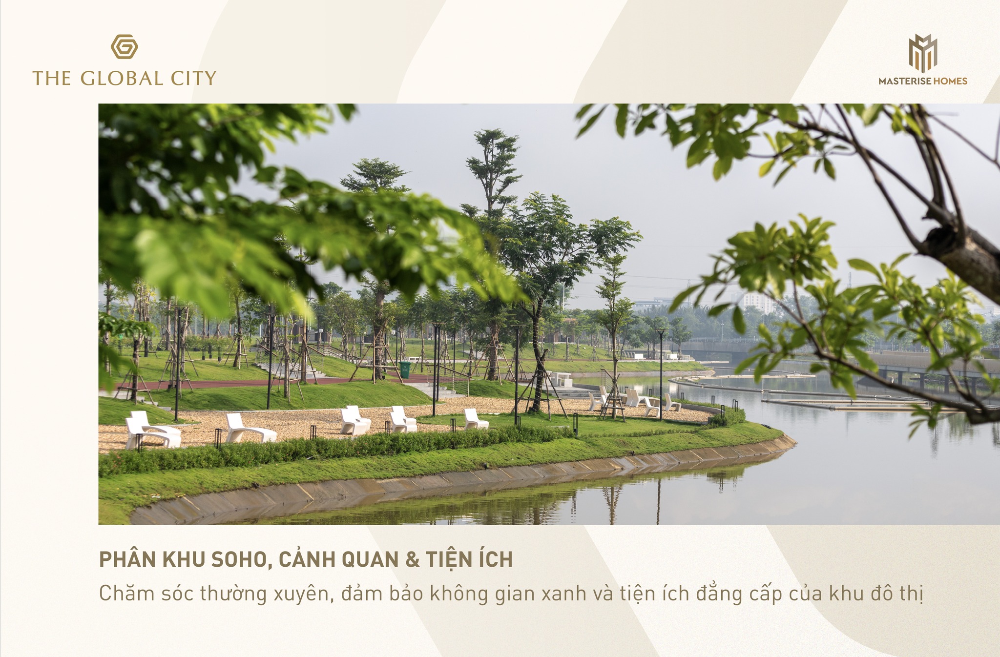 Phân khu Soho cảnh quan tiện ích được chăm sóc thường xuyên