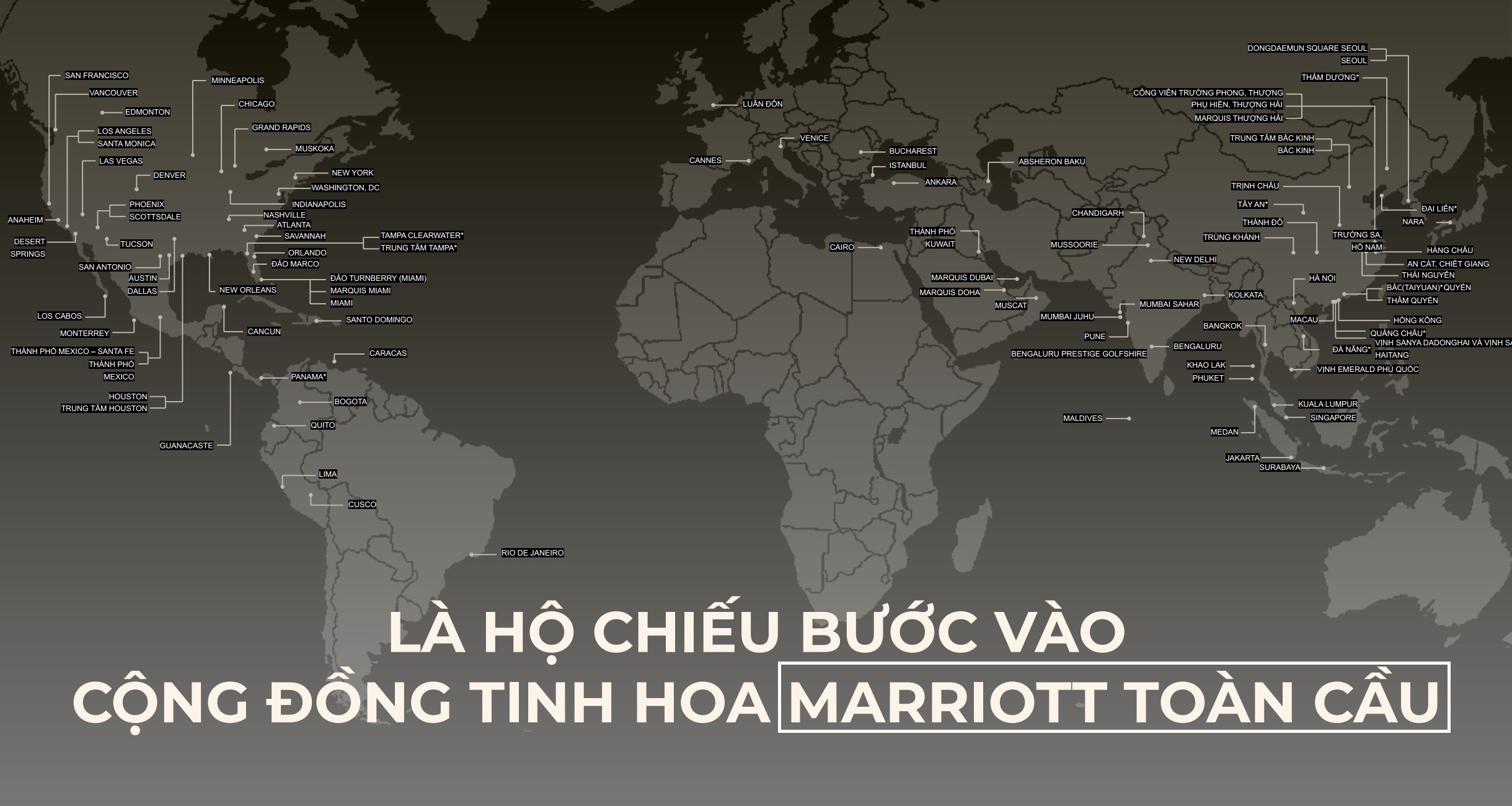 Tấm hộ chiếu bước vào cộng đồng tinh hoa Marriott toàn cầu