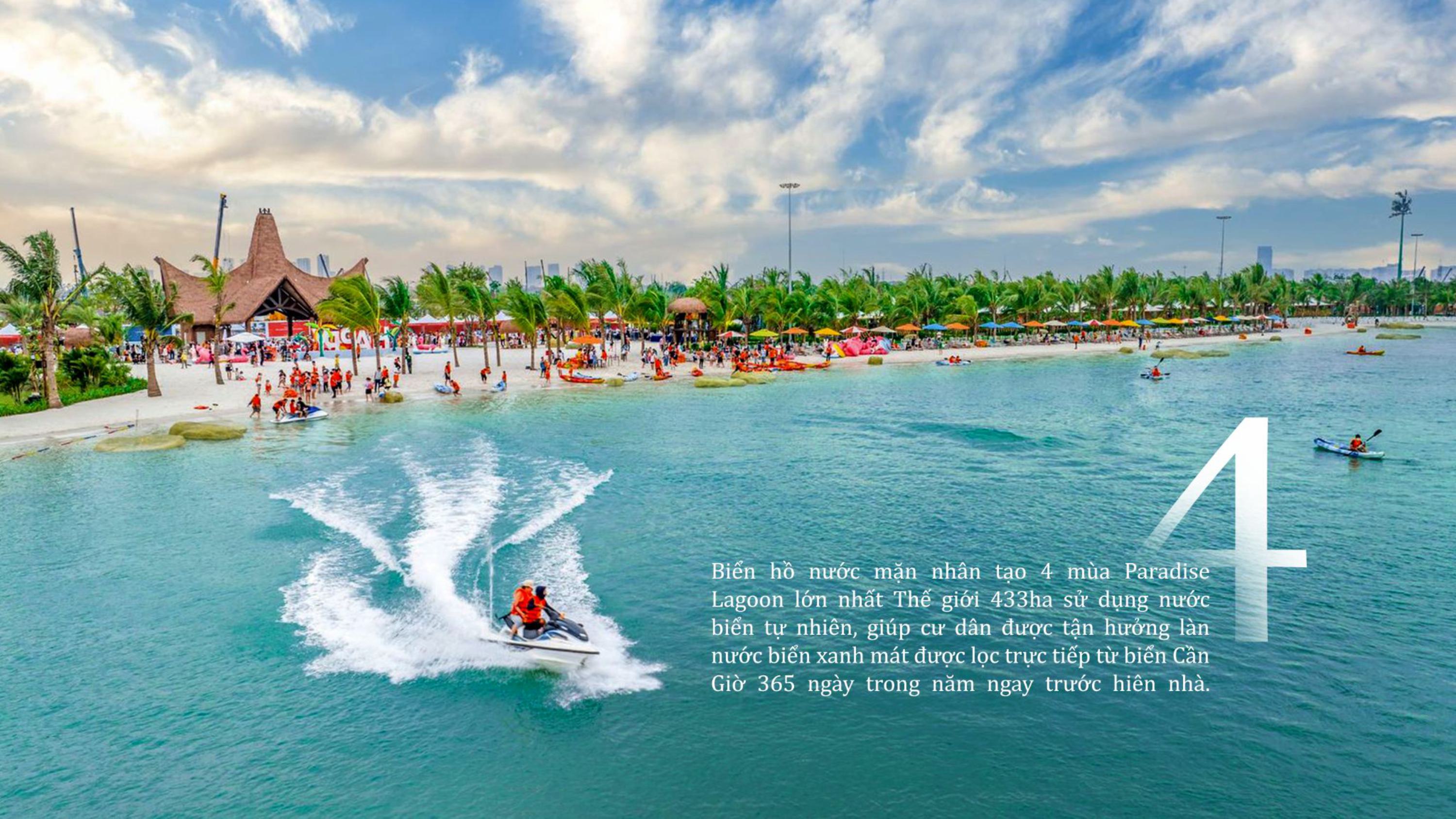 Biển hồ nước mặn Paradise Lagoon 443ha