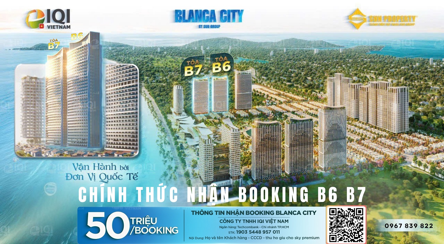 Booking căn hộ B6 B7 Blanca City