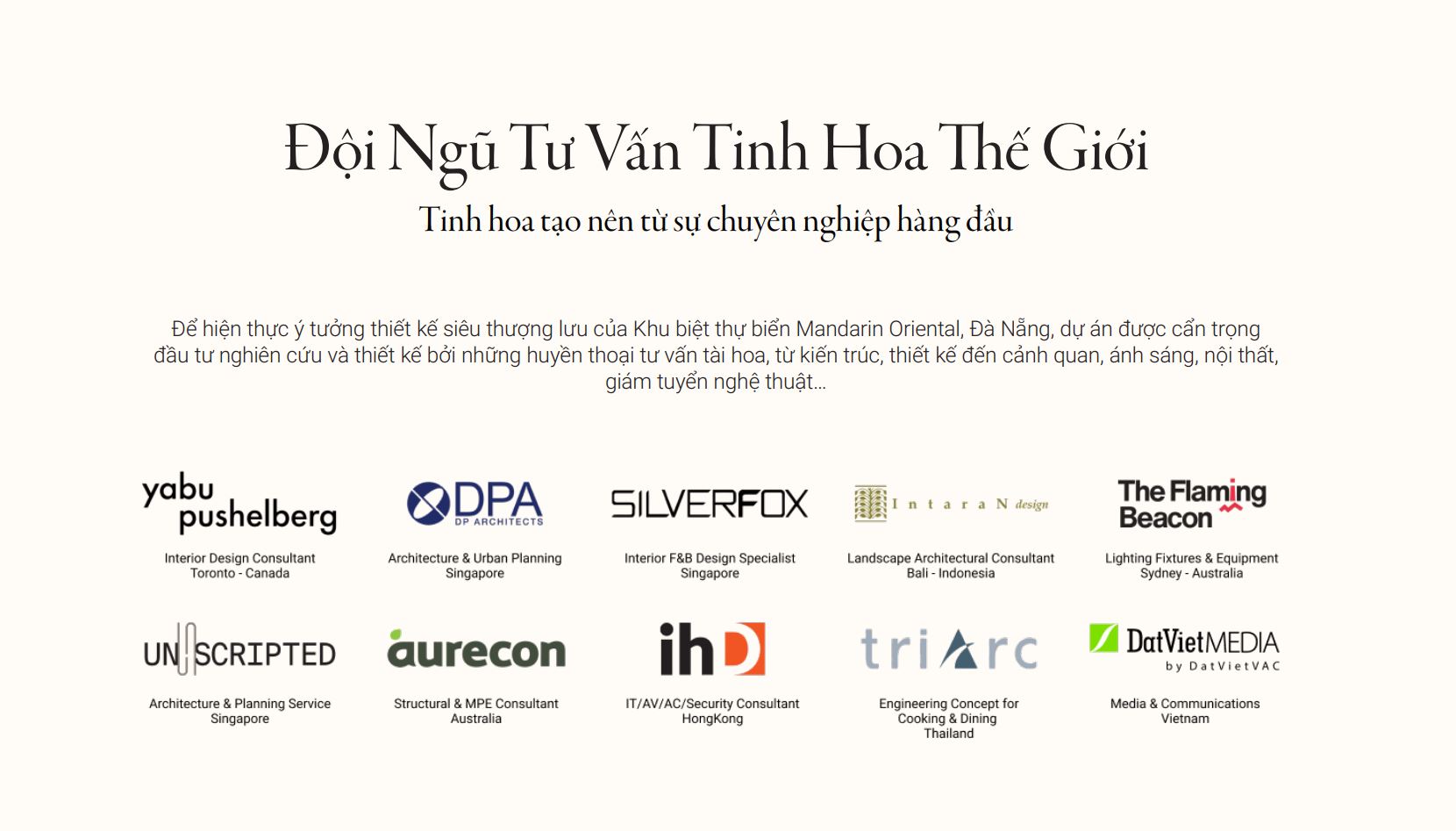 Đội ngủ tư vân tinh hoa thế giới