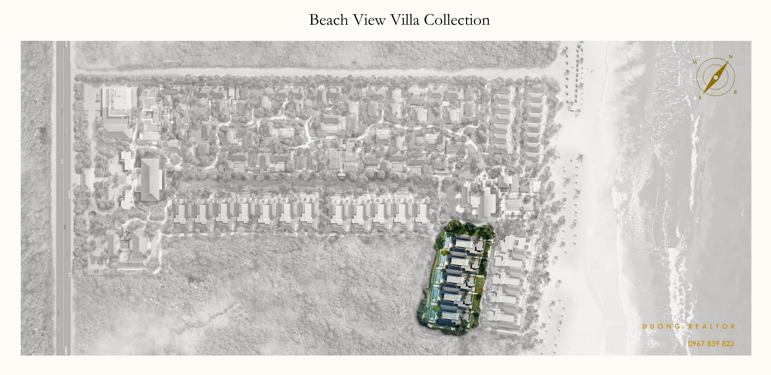 Mặt bằng Beach View Villa Mandarin Oriental