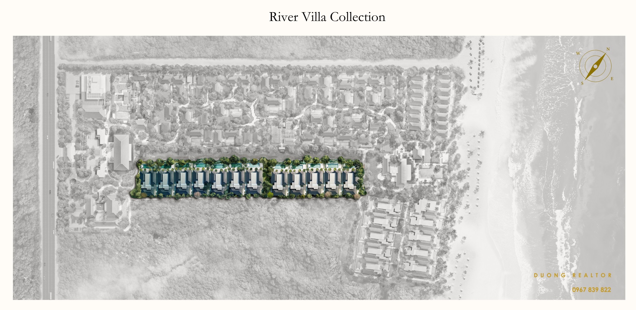 Mặt bằng River Villa Mandarin Oriental