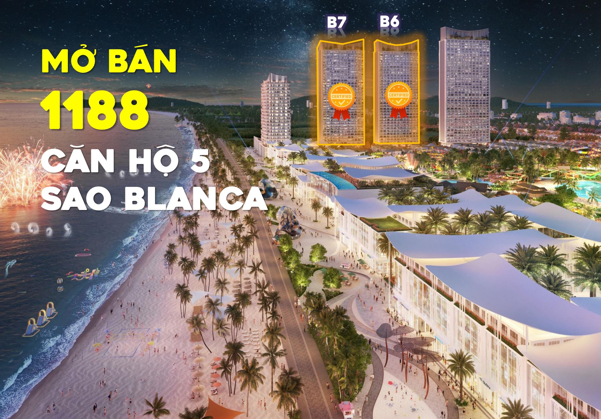 Mở bán 1.188 căn hộ 5 sao