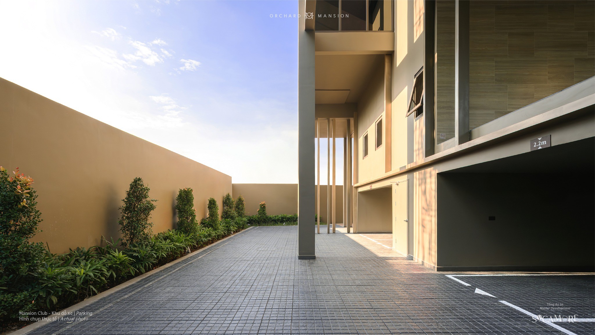 Hình thực tế khu đổ xe Mansion Club