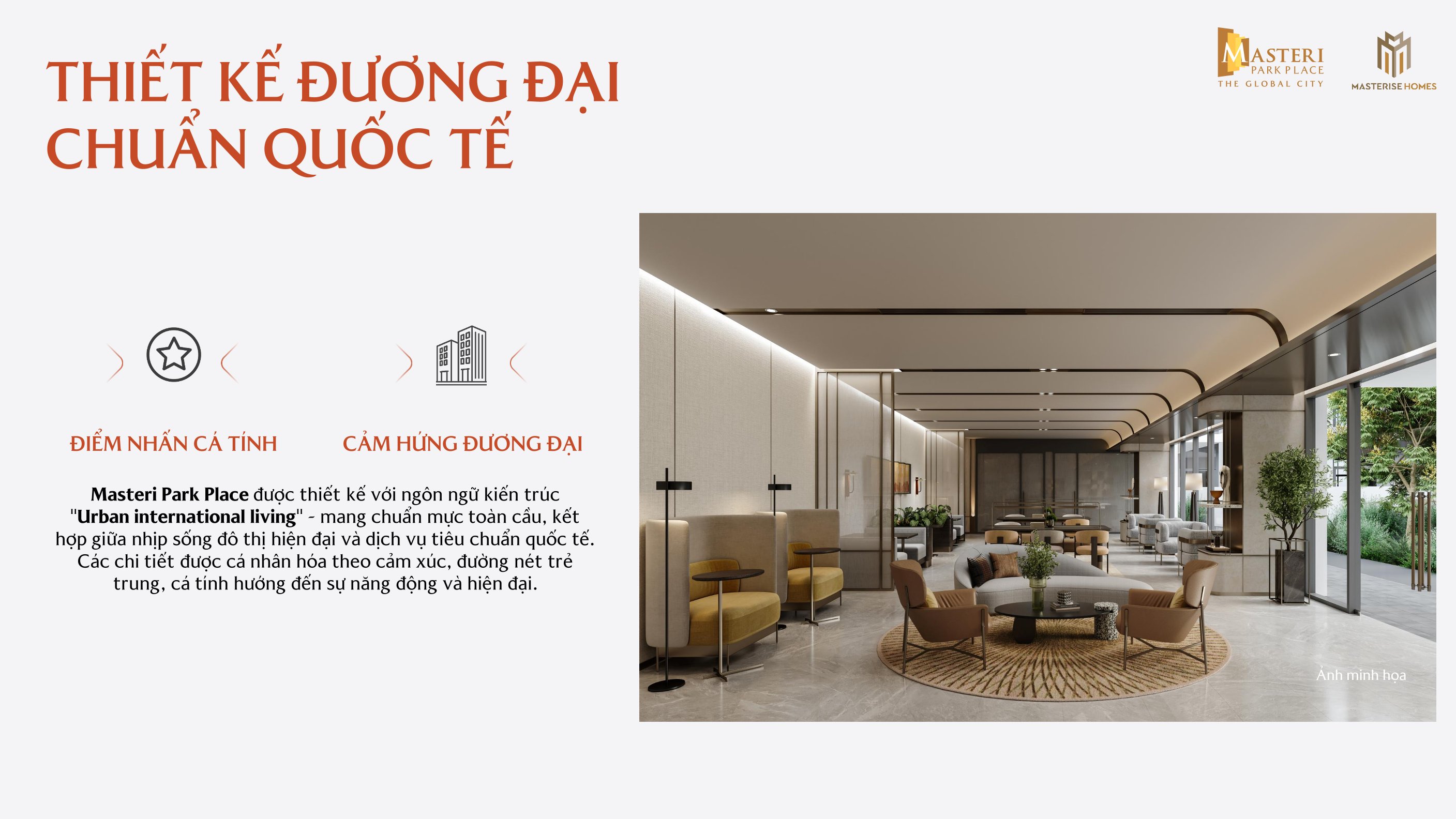 Masteri Park Place thiết kế đương đại chuẩn Quốc Tế