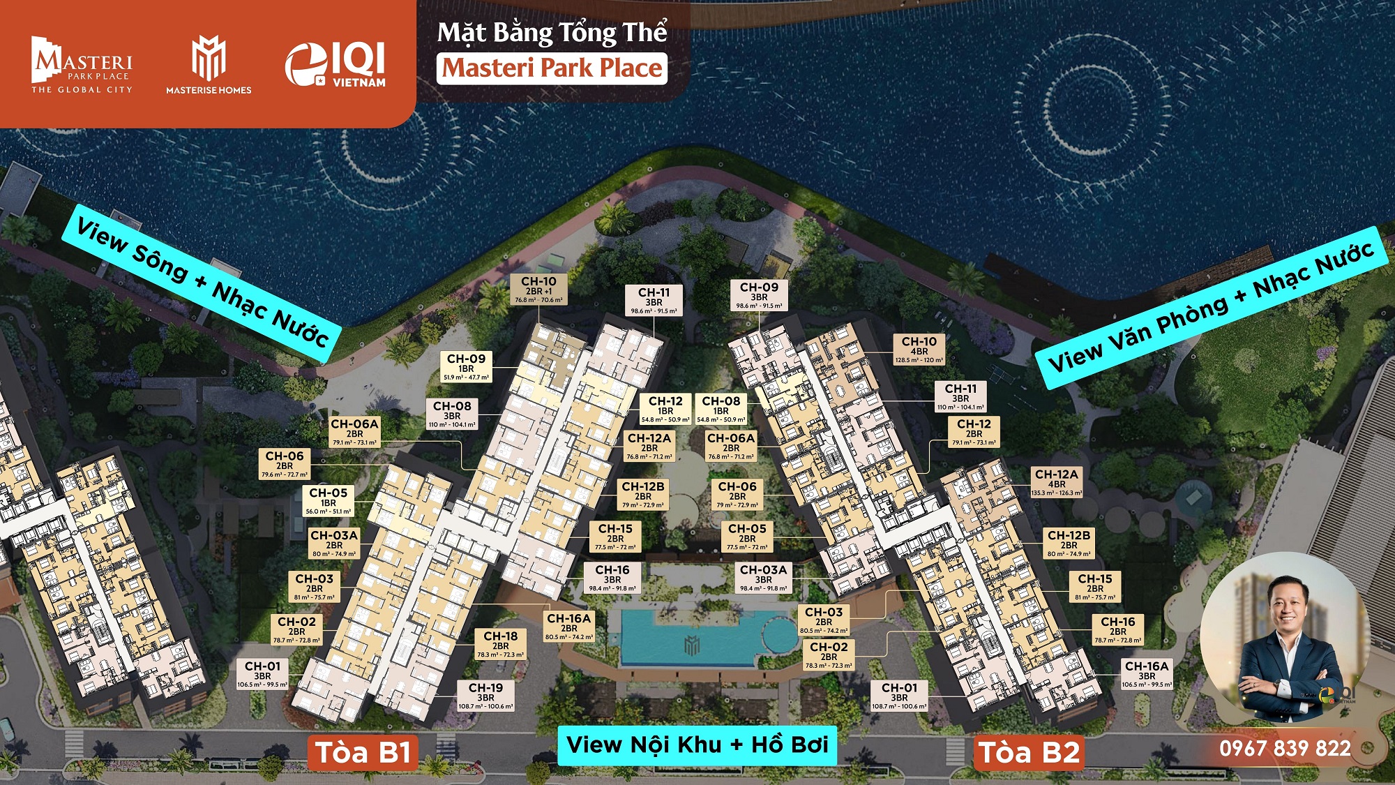 Mặt bằng tổng thể Masteri Park Place