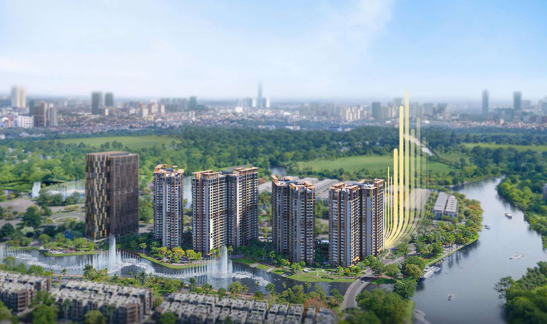 Phối cảnh Masteri Park Place CT5 The Global City