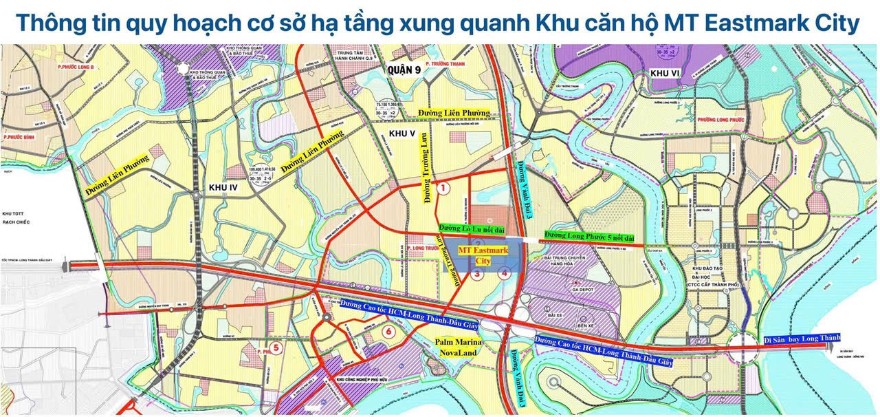 Quy hoạch hạ tầng xung quanh MT Eastmark