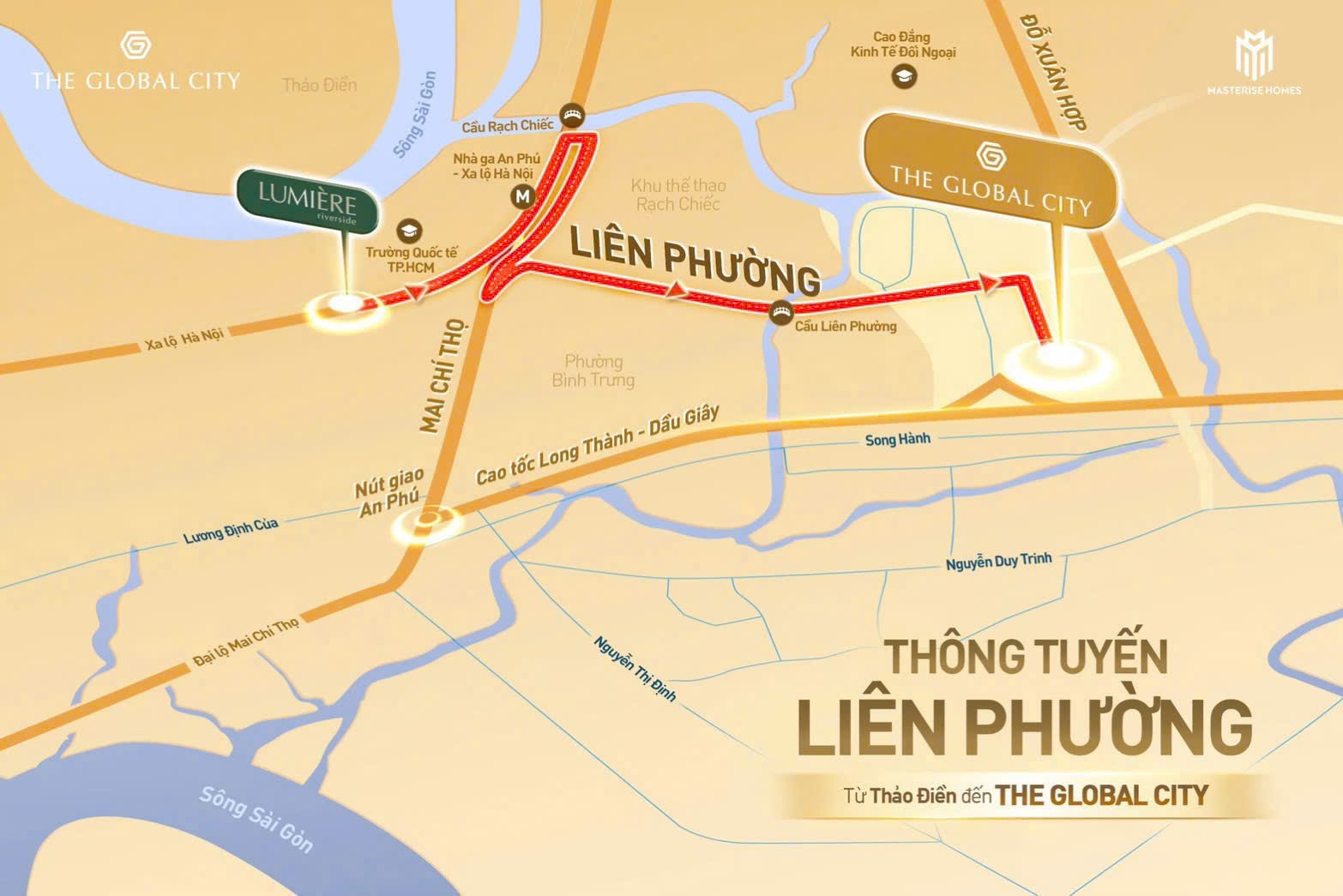 Liên Phường thông tuyến kết nối dễ dàng