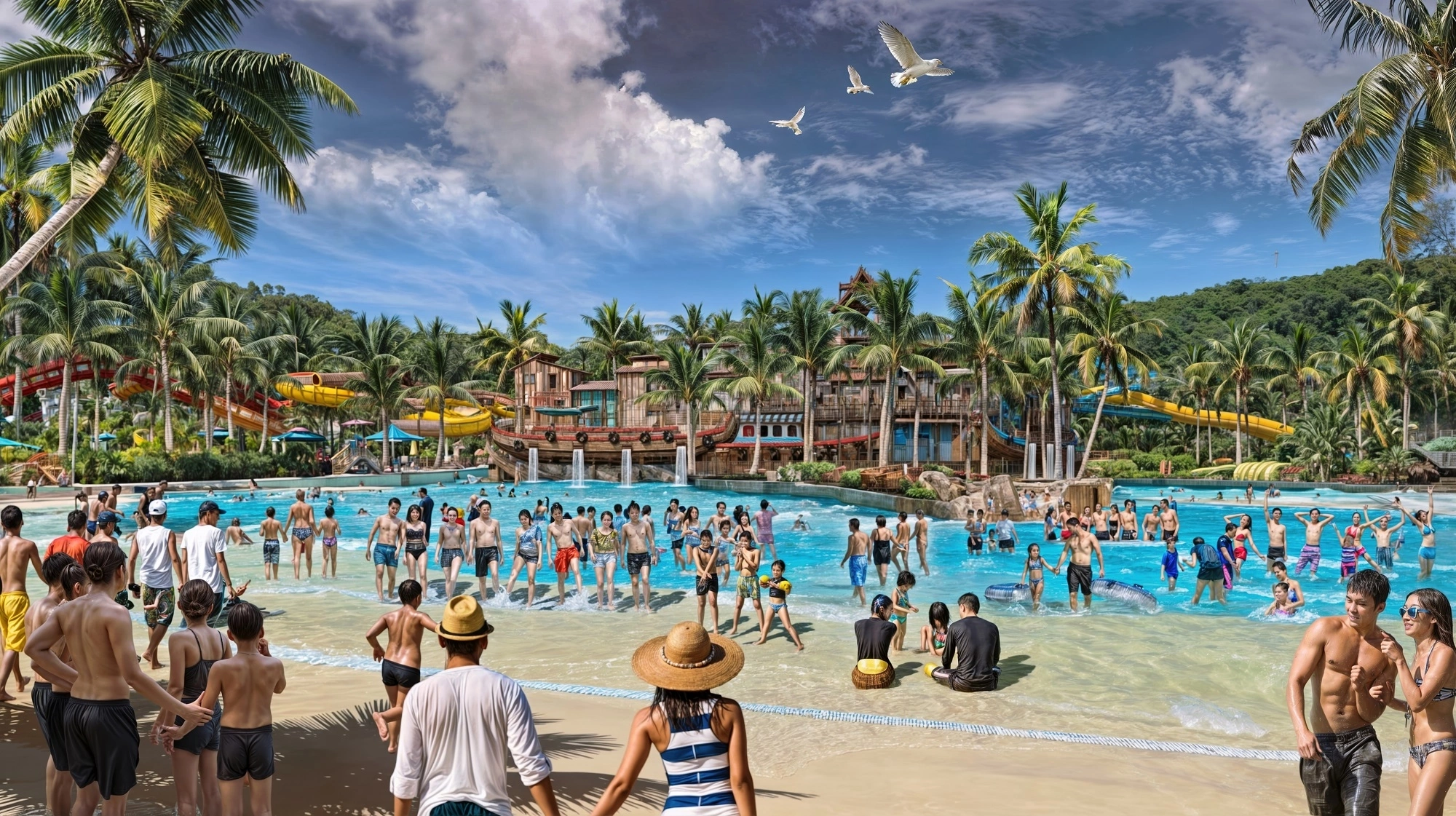 Tàu lượn siêu tốc đầu tiên tại Đông Nam Á với đường trượt gần 350m