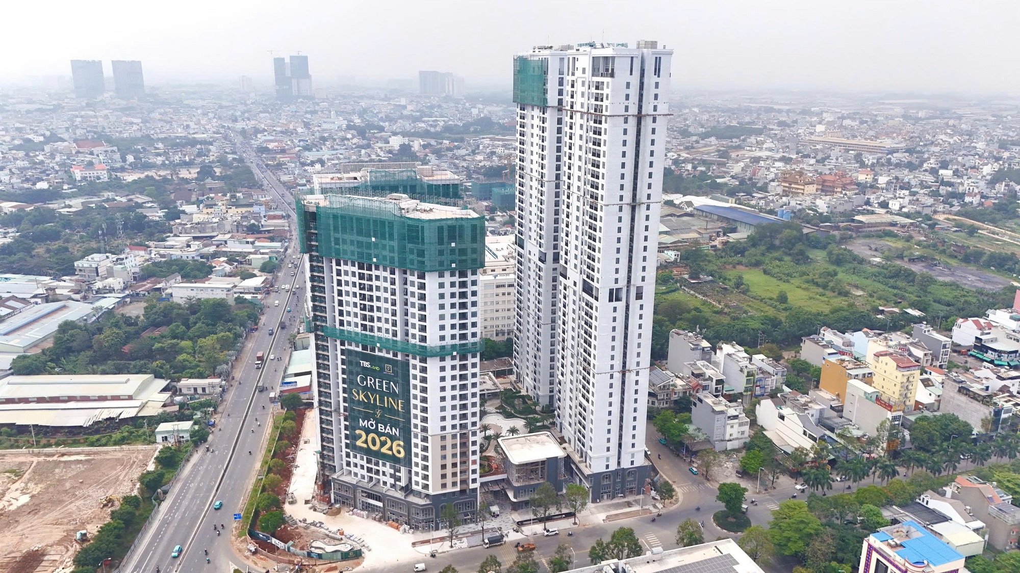 Hình ảnh thực tế dự án căn hộ Green Skyline quốc lộ 1K