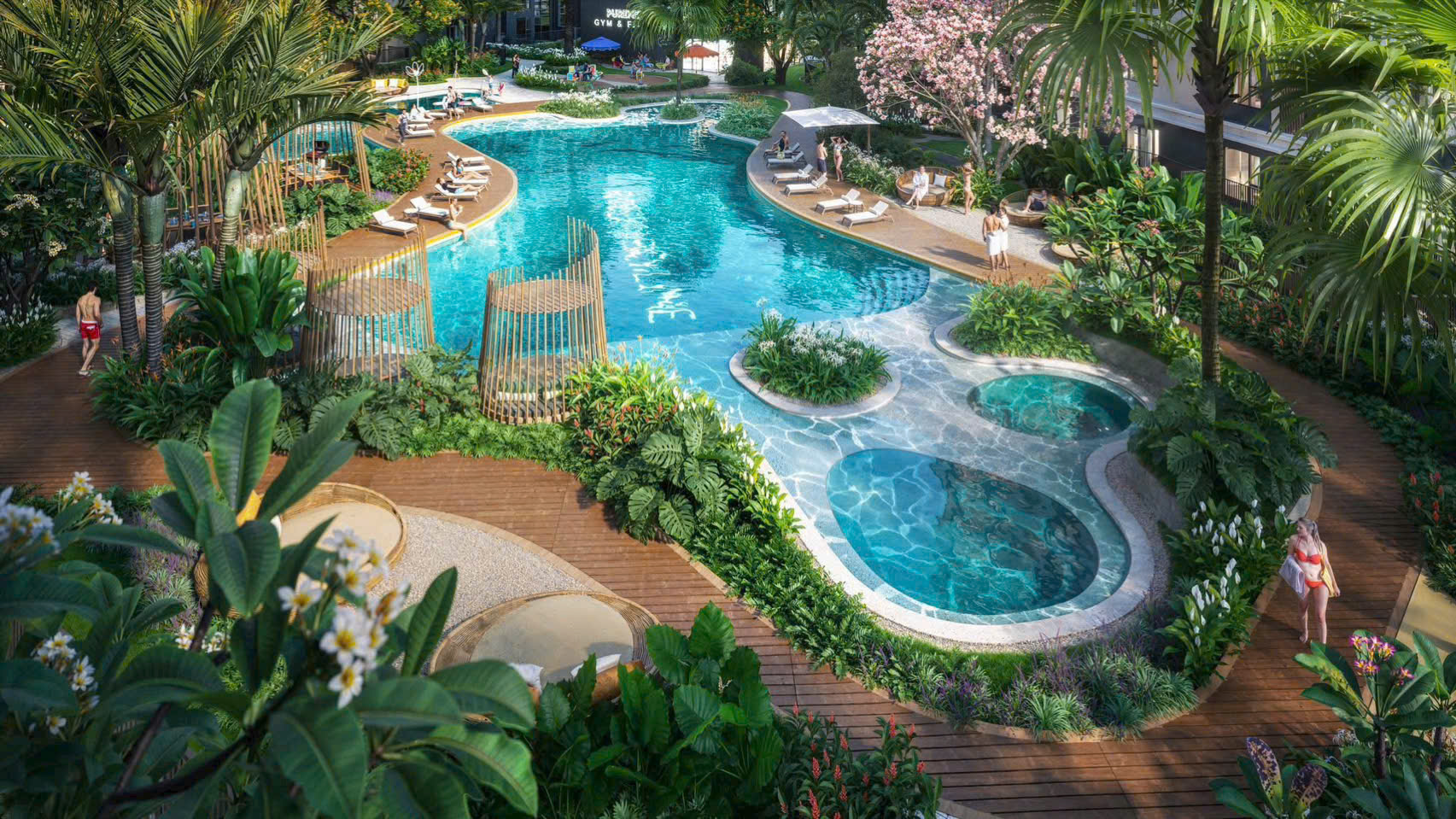 Hồ bơi Green Skyline chuẩn Resort