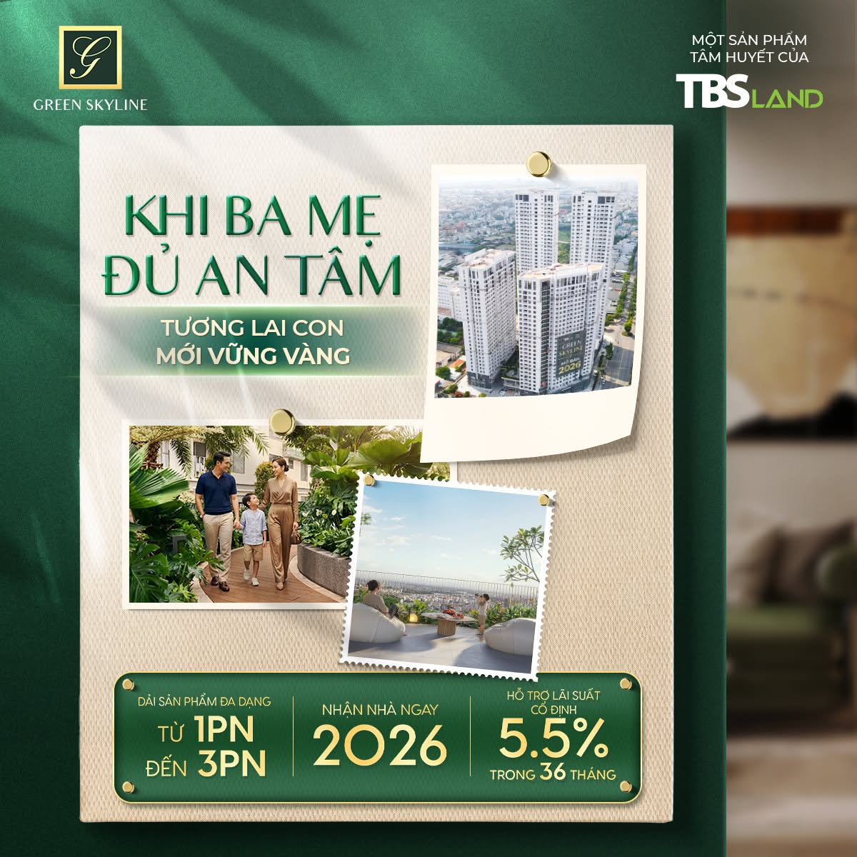 Lãi suất cố định 5.5% trong 36 tháng