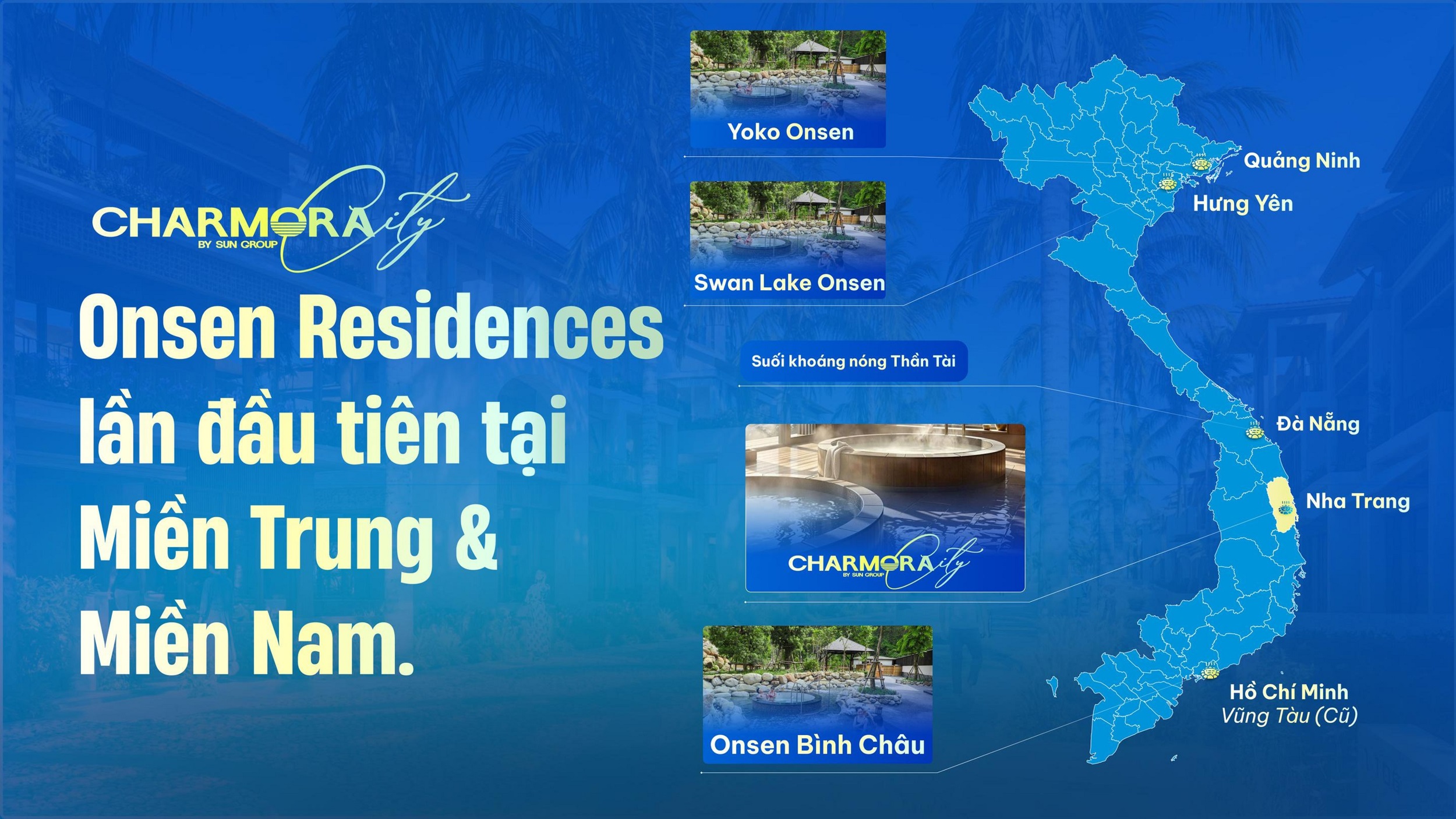 Onsen Residences lần đầu tiên xuất hiện tại Miền Trung và Miền Nam