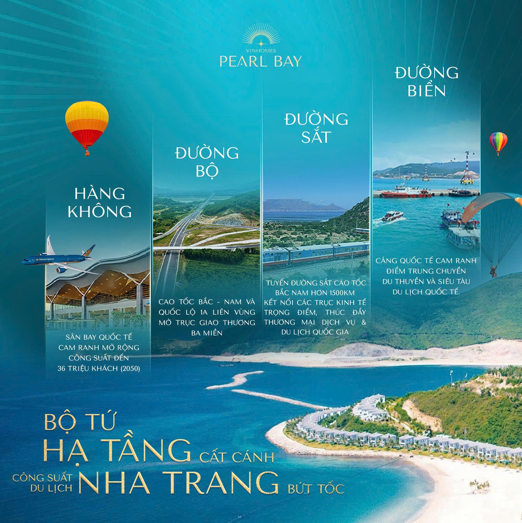 Bộ tứ hạ tầng cất cánh