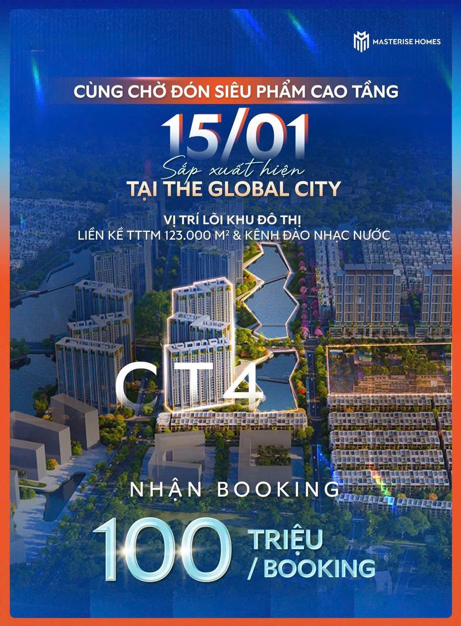 Chờ đón siêu phẩm cao tầng tiếp theo tại The Global City - CT4