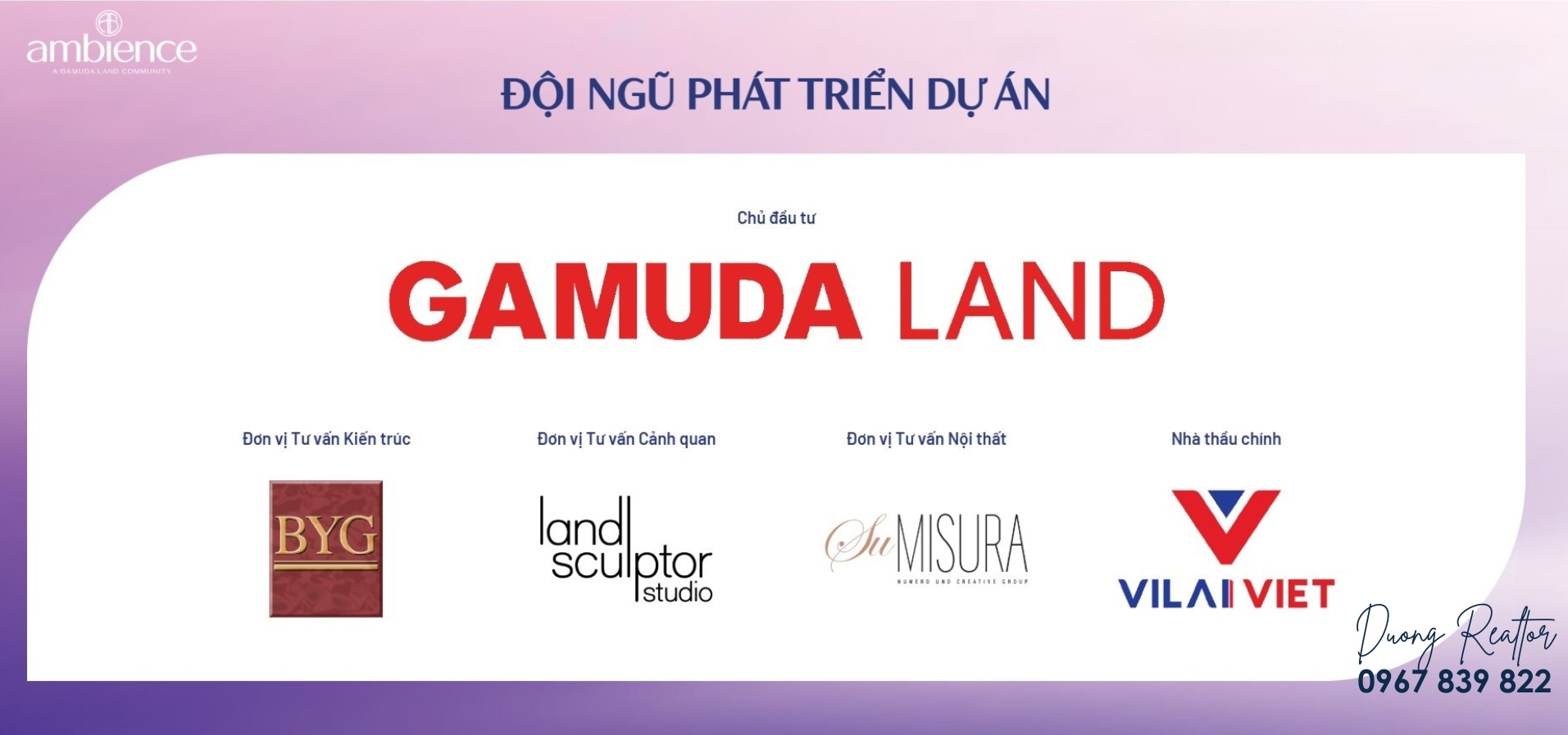 Đội ngủ phát triển dự án The Ambience Hải Phòng