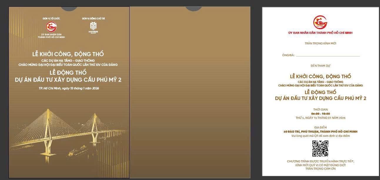 Thư mời Lễ khởi công Cầu Phú Mỹ 2