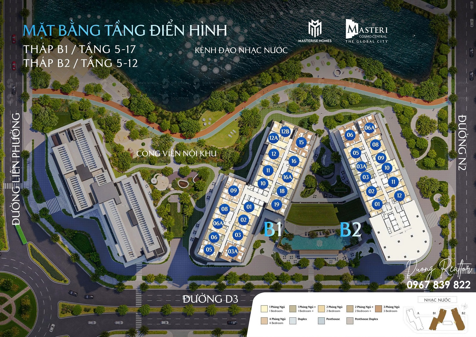 Masteri Cosmo Central The Global City | Dương Realtor IQI