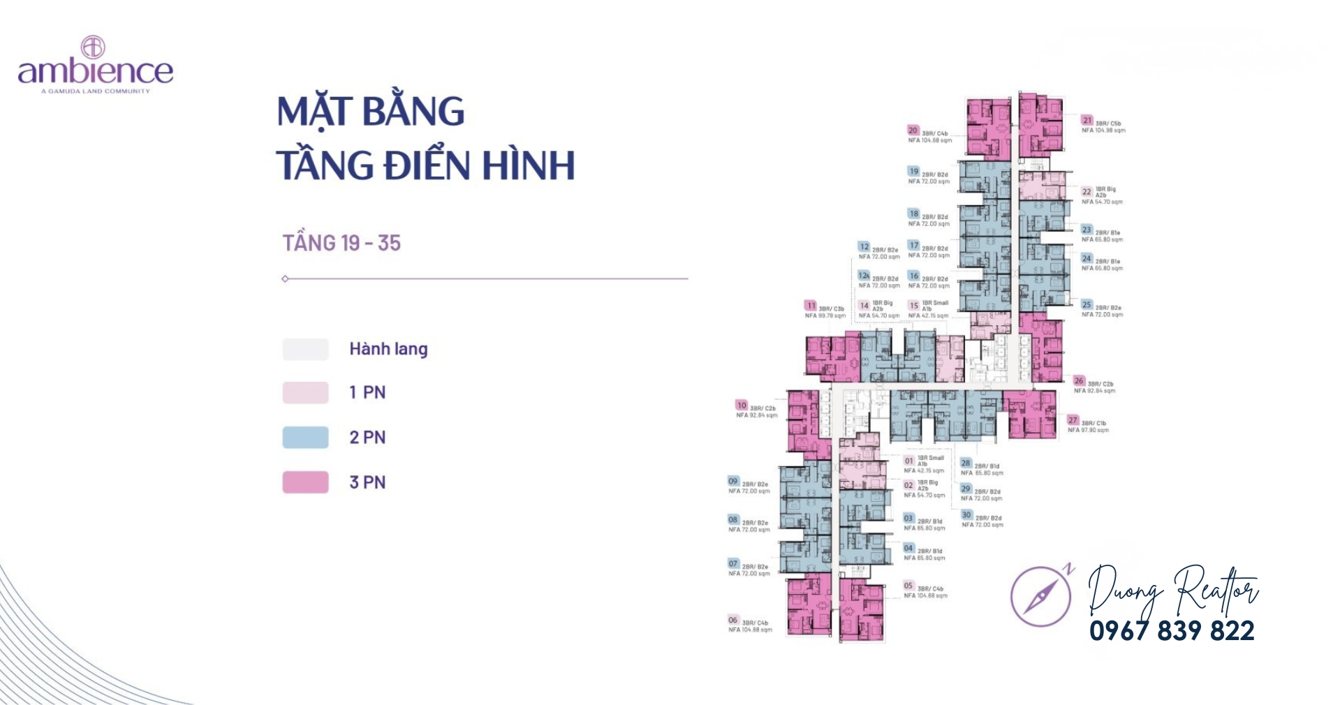 Mặt bằng The Ambience Hải Phòng