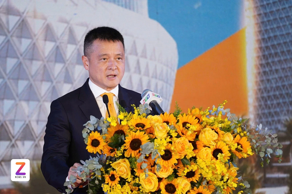 Ông Đặng Minh Trường - Chủ tích Sun Group trong lễ động thổ khu TDTT Quốc Gia Rạch Chiếc sáng nay 15.01.2026