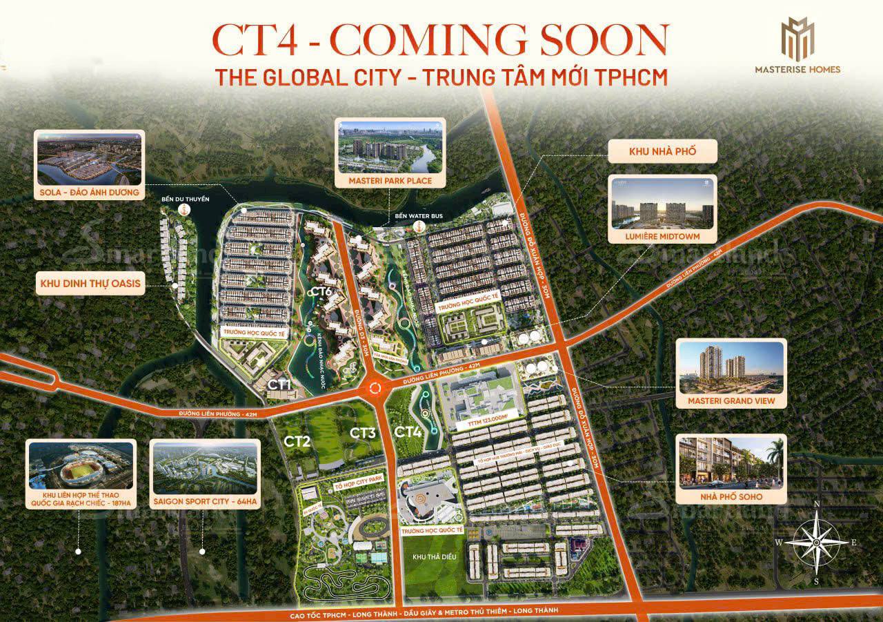 Phân khu CT4 The Global City chính thức nhận booking