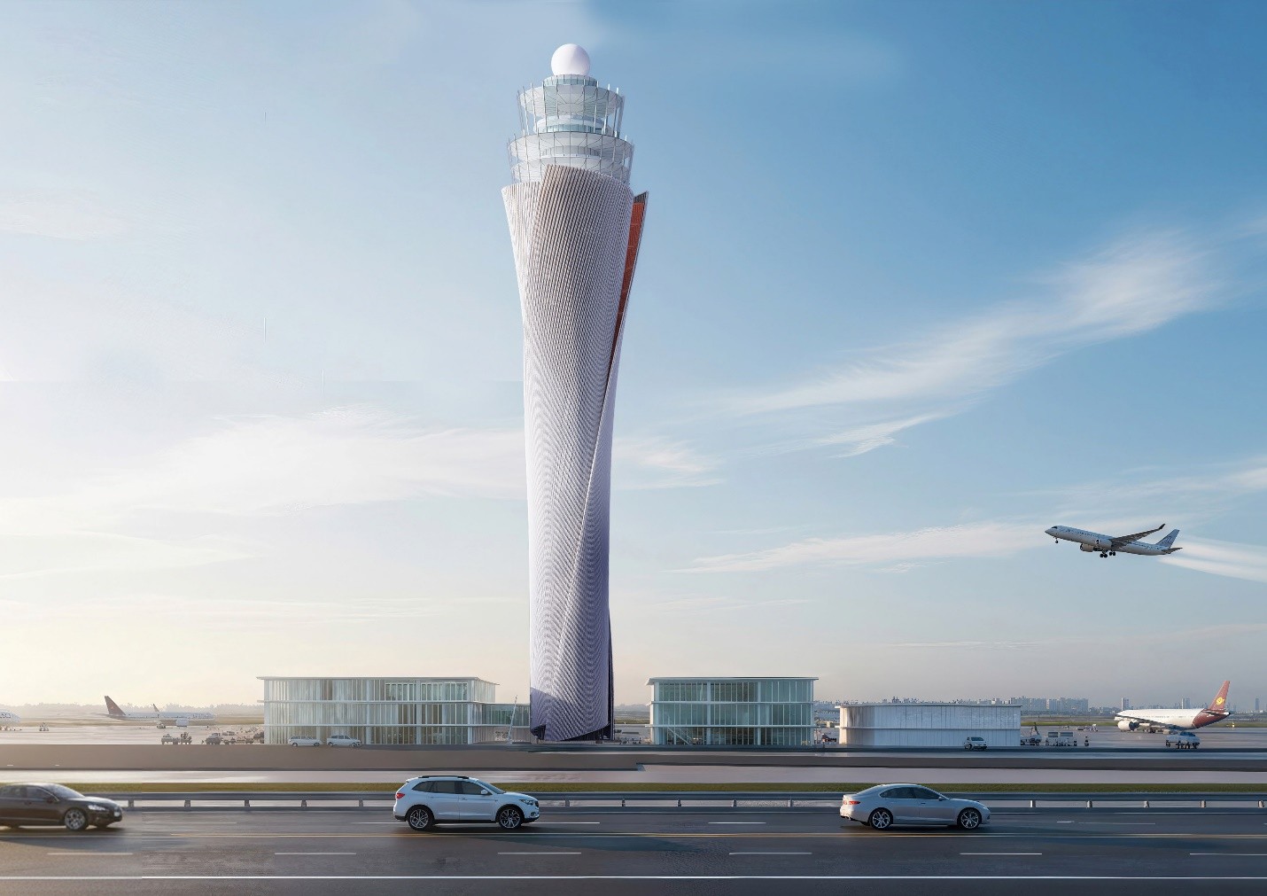 Phối cảnh Trạm không lưu (đài kiểm soát không lưu) sân bay Gia Bình