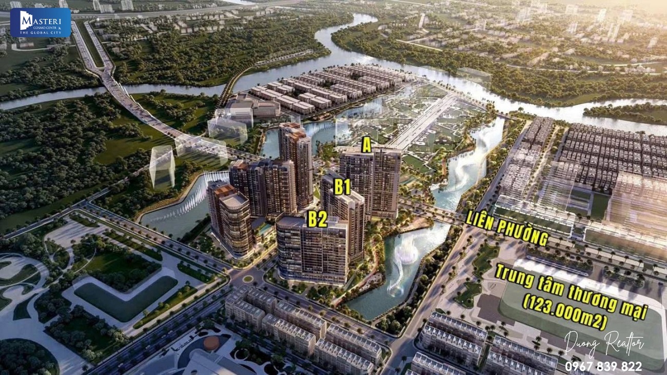 Vị trí Trung Tâm của căn hộ Masteri Cosmo Central