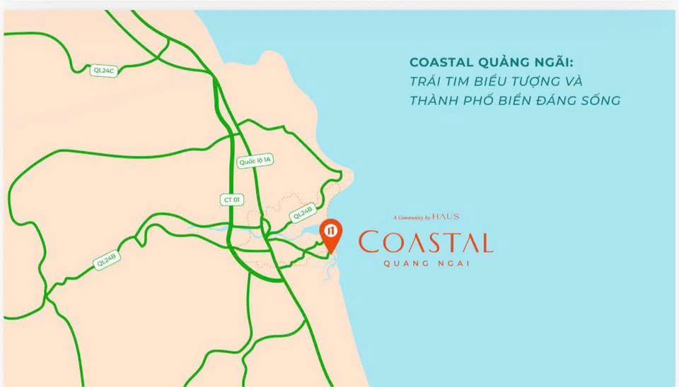 Vị trí Coastal Quảng Ngãi