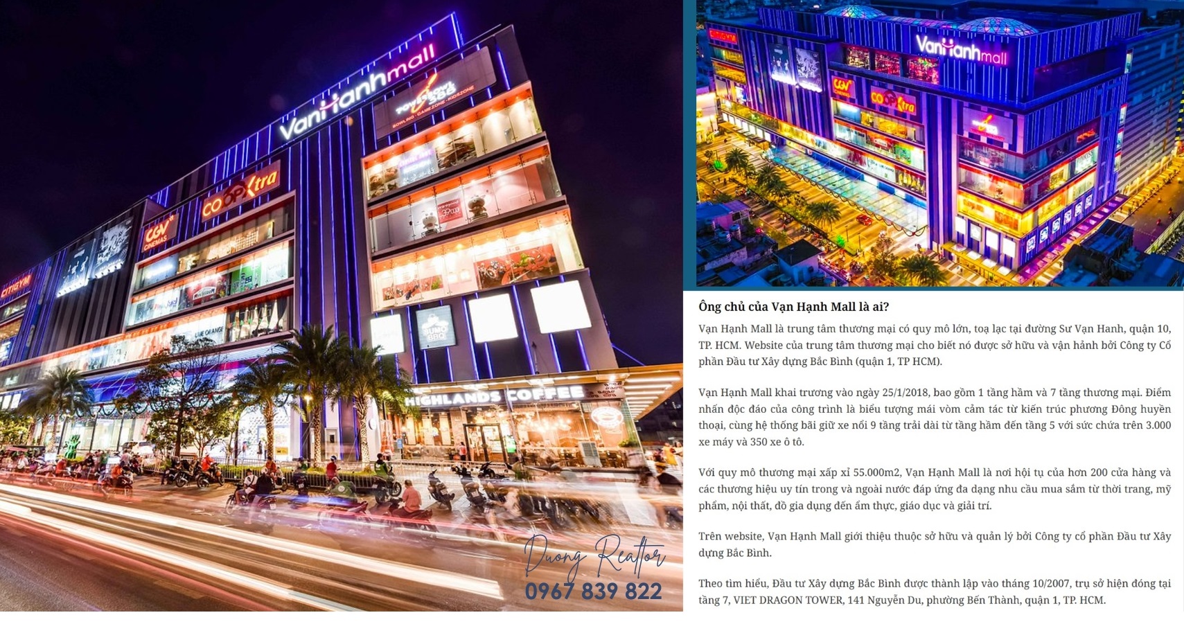 Bắc Bình là đơn vị vận hành Trung Tâm Thương Mại Vạn Hạnh Mall