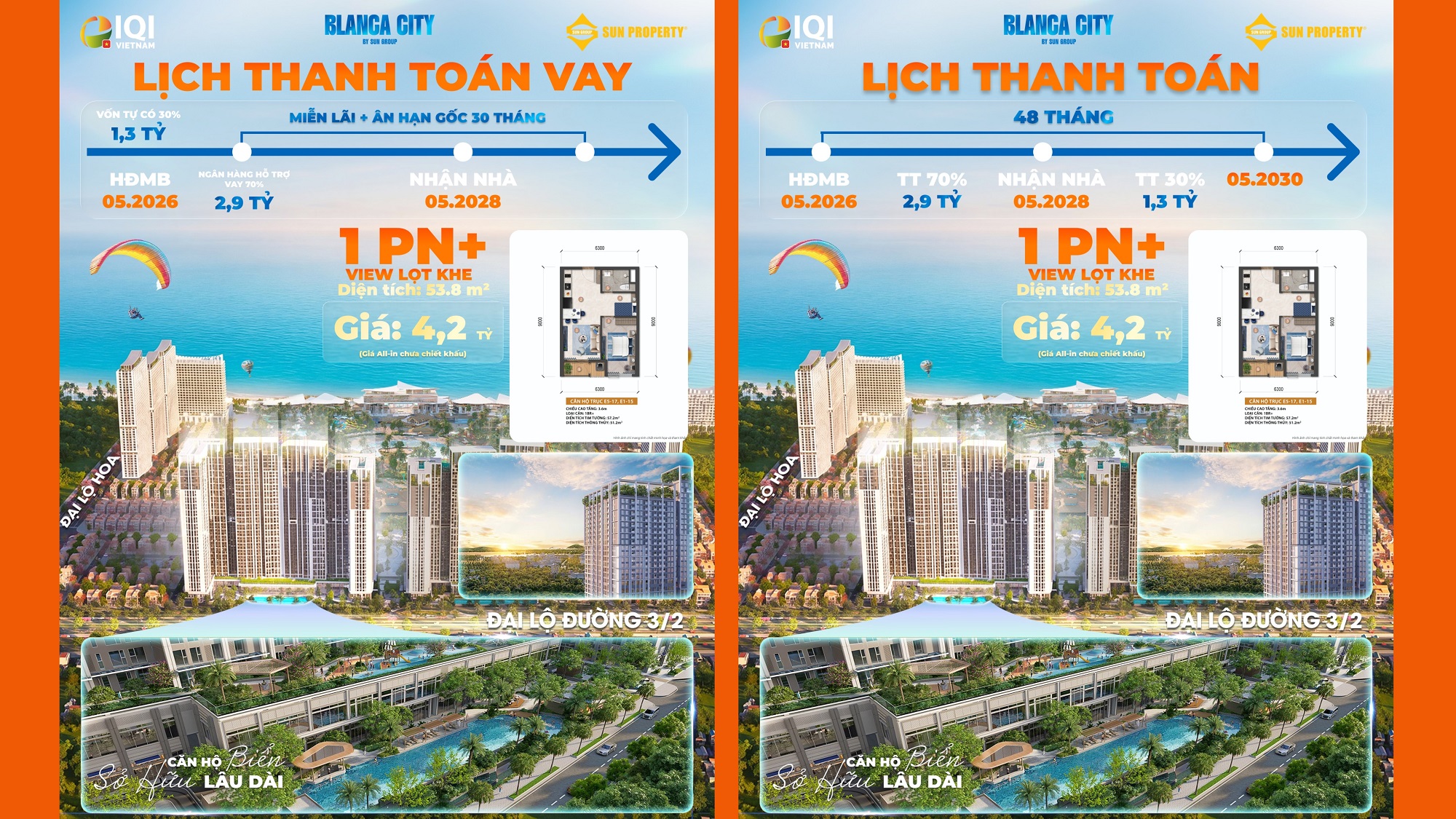 Căn hộ Beacon 1 phòng ngủ+