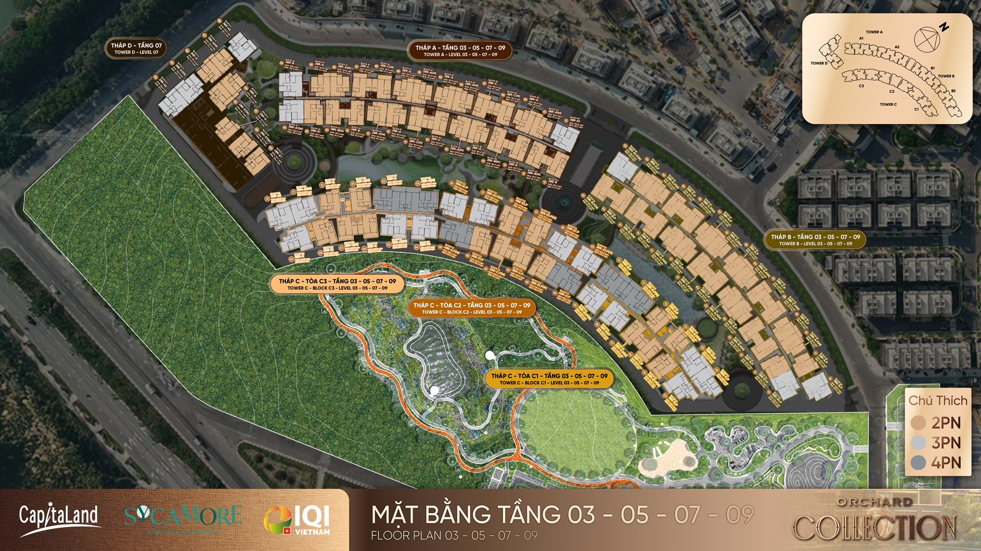 Mặt Bằng Tầng 03 05 07 09 Orchard Collection
