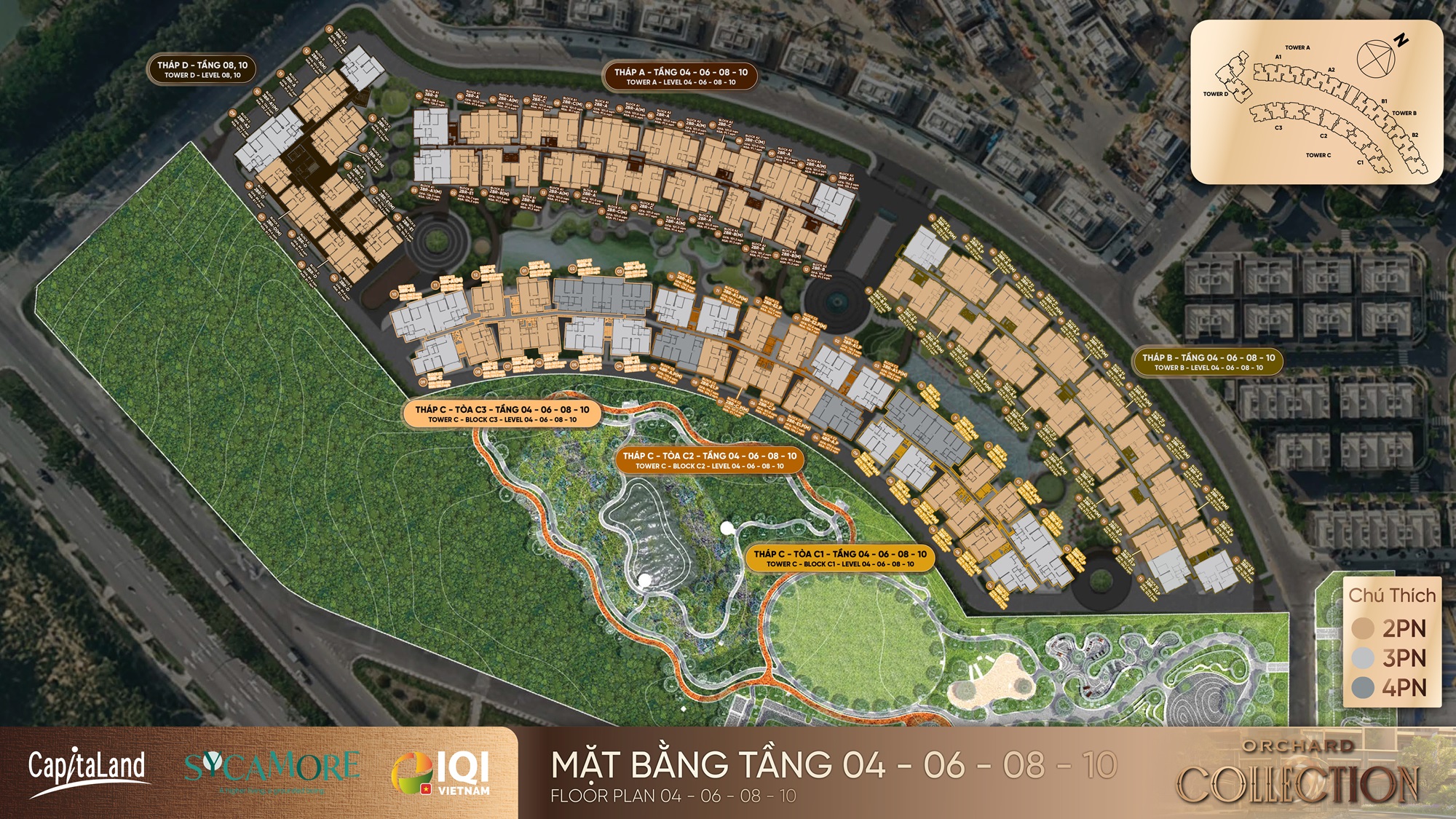 Mặt Bằng Tầng 04 06 08 10 Orchard Collection