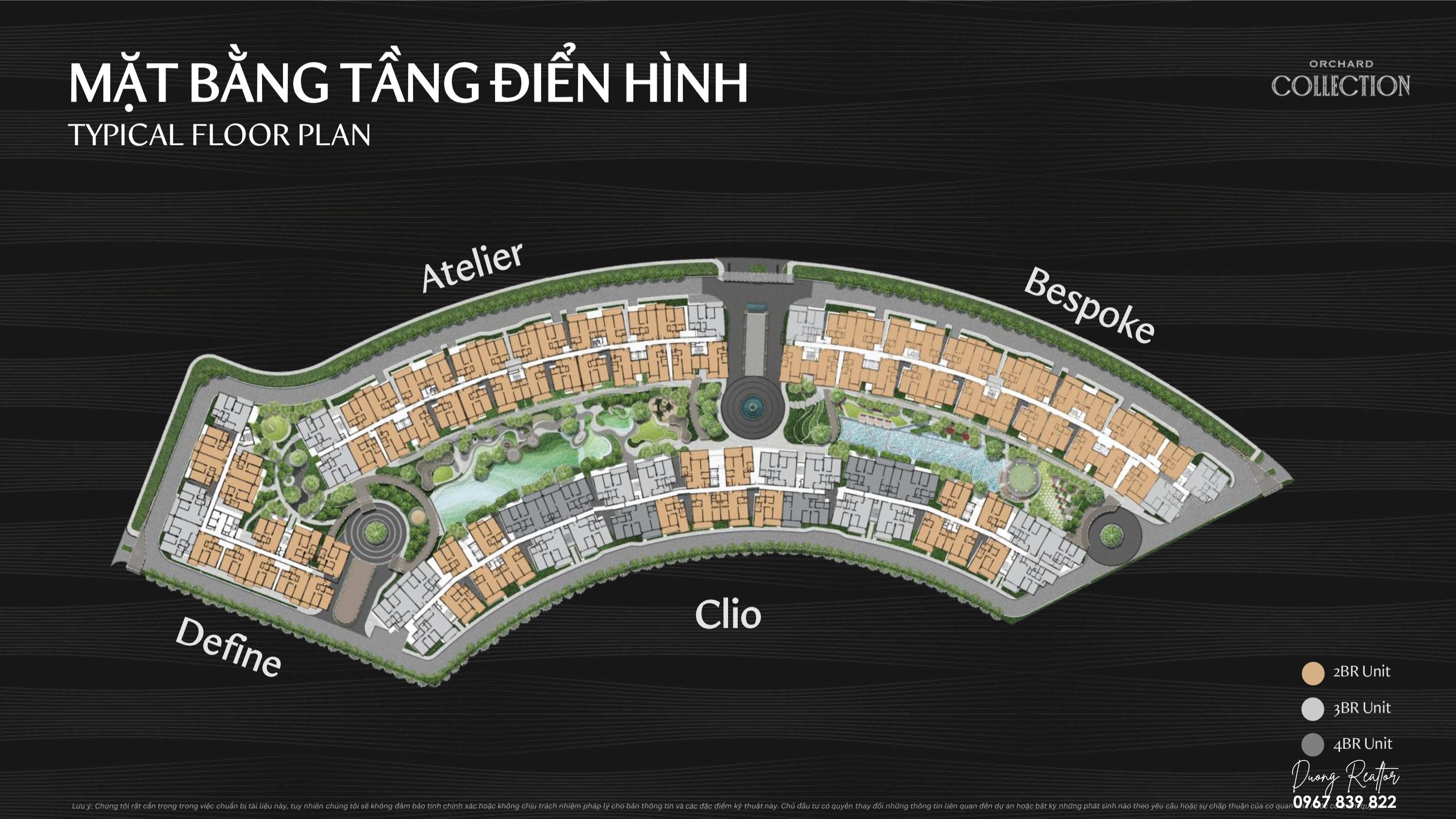 Mặt bằng tầng điển hình Orchard Collection