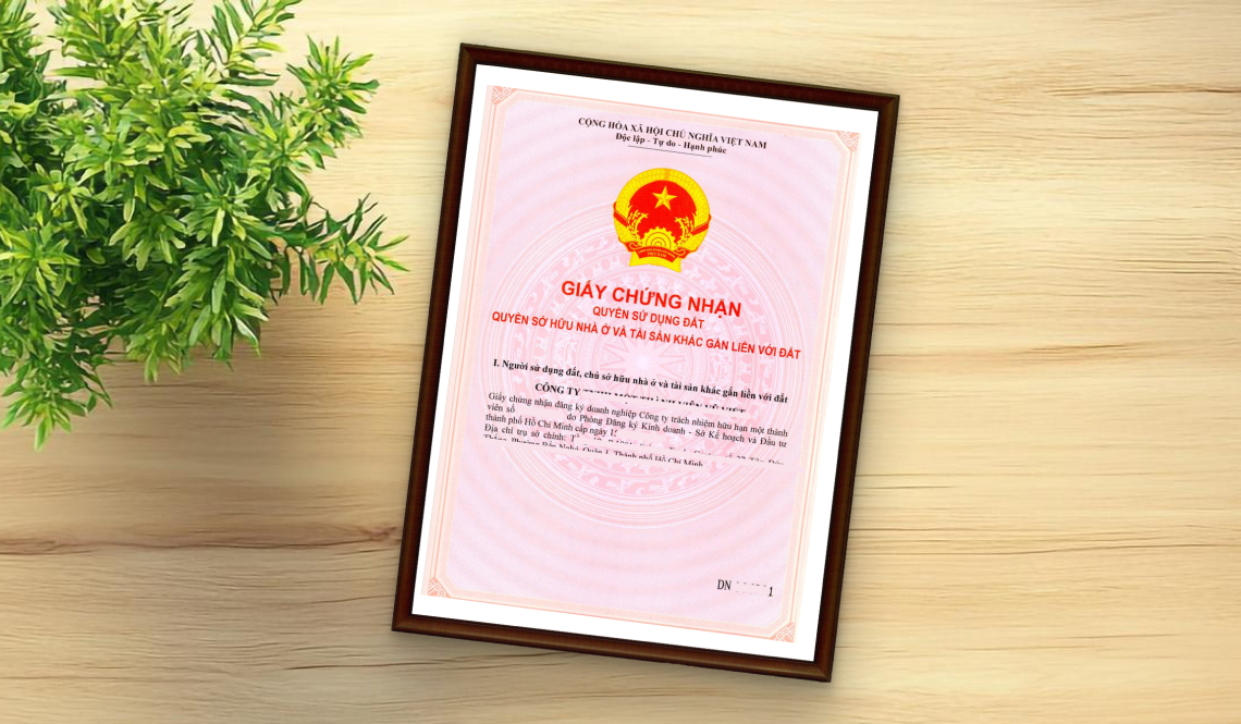Pháp lý minh bạch sổ hồng riêng từng căn