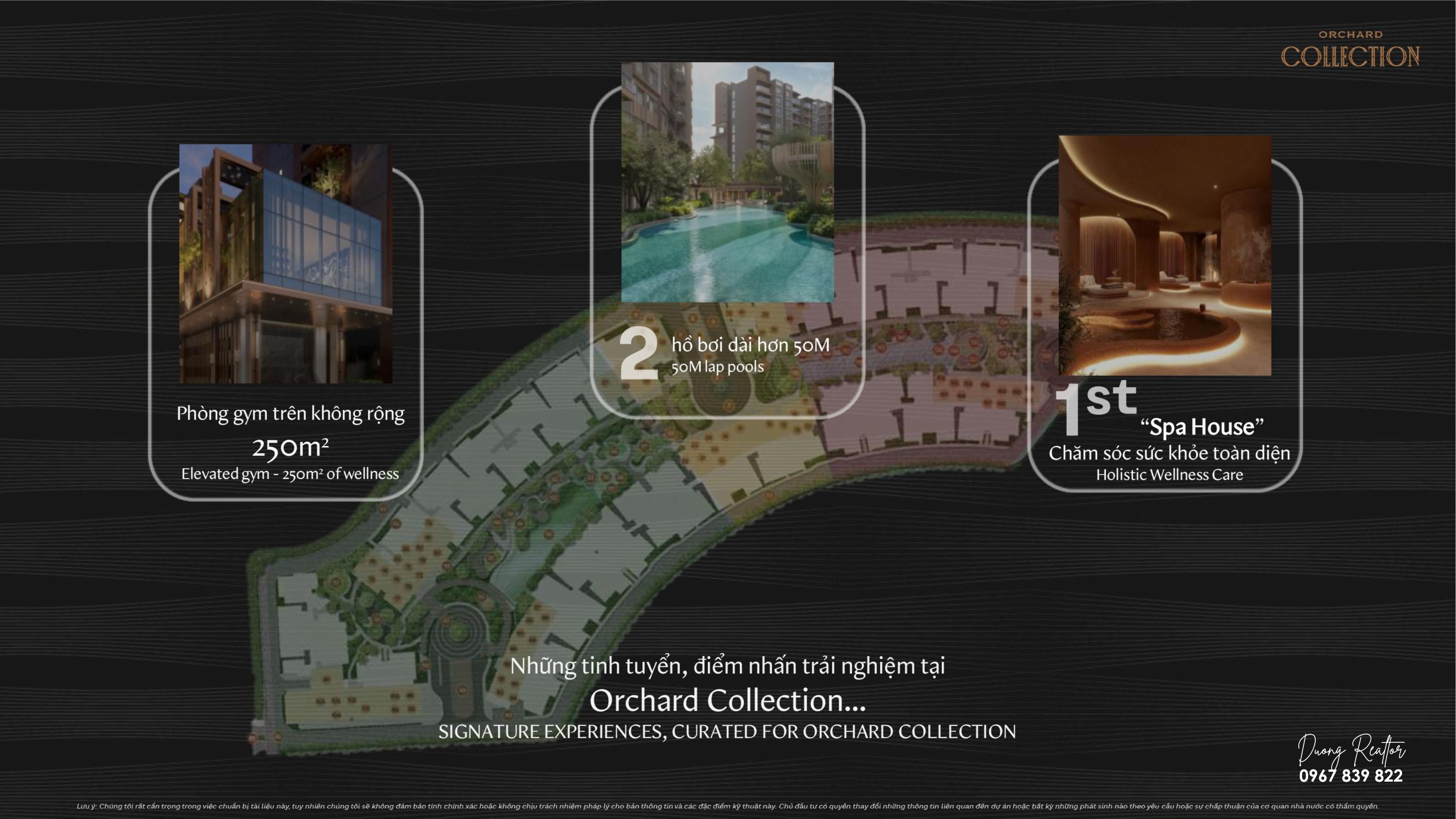 Tiện ích tinh tuyển: Phòng gym trên không rộng 250m2, 2 hồ bơi 50m & Spahouse